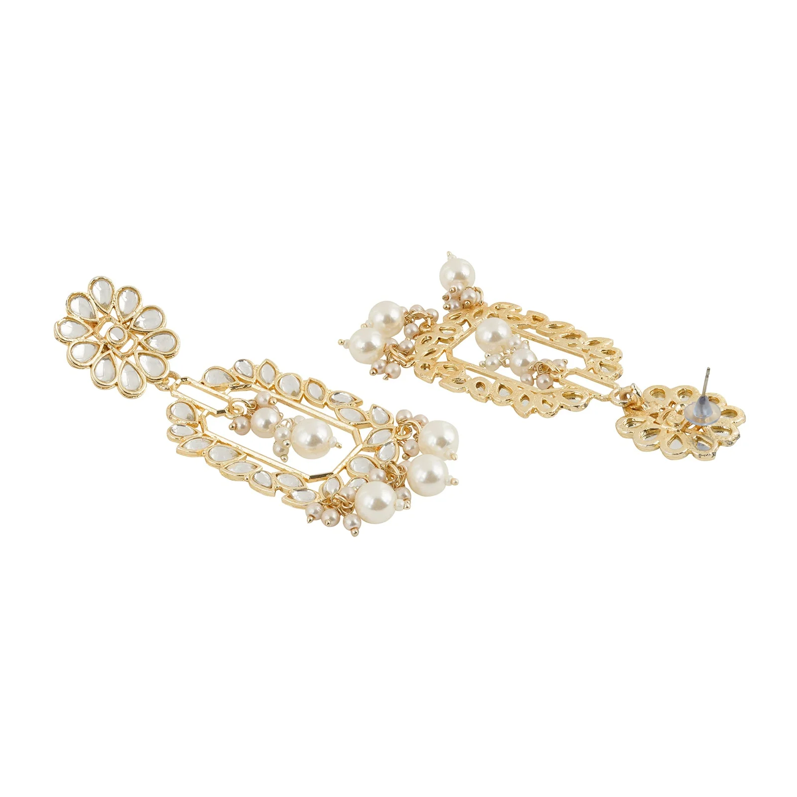 Teejh Enakshi Pearl and Polki Earring - Image 5