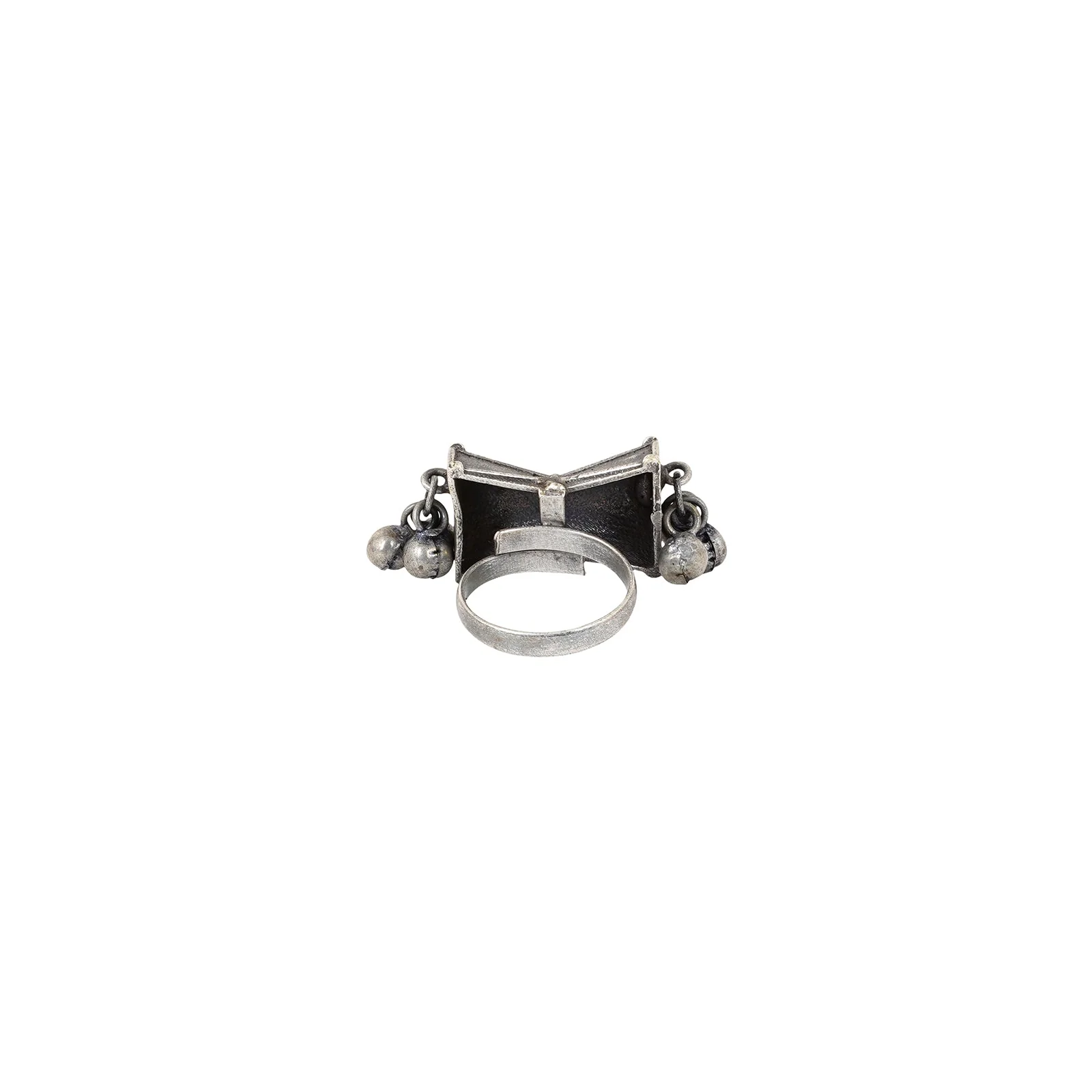 Teejh Ghavni Silver Oxidised Ring - Image 5