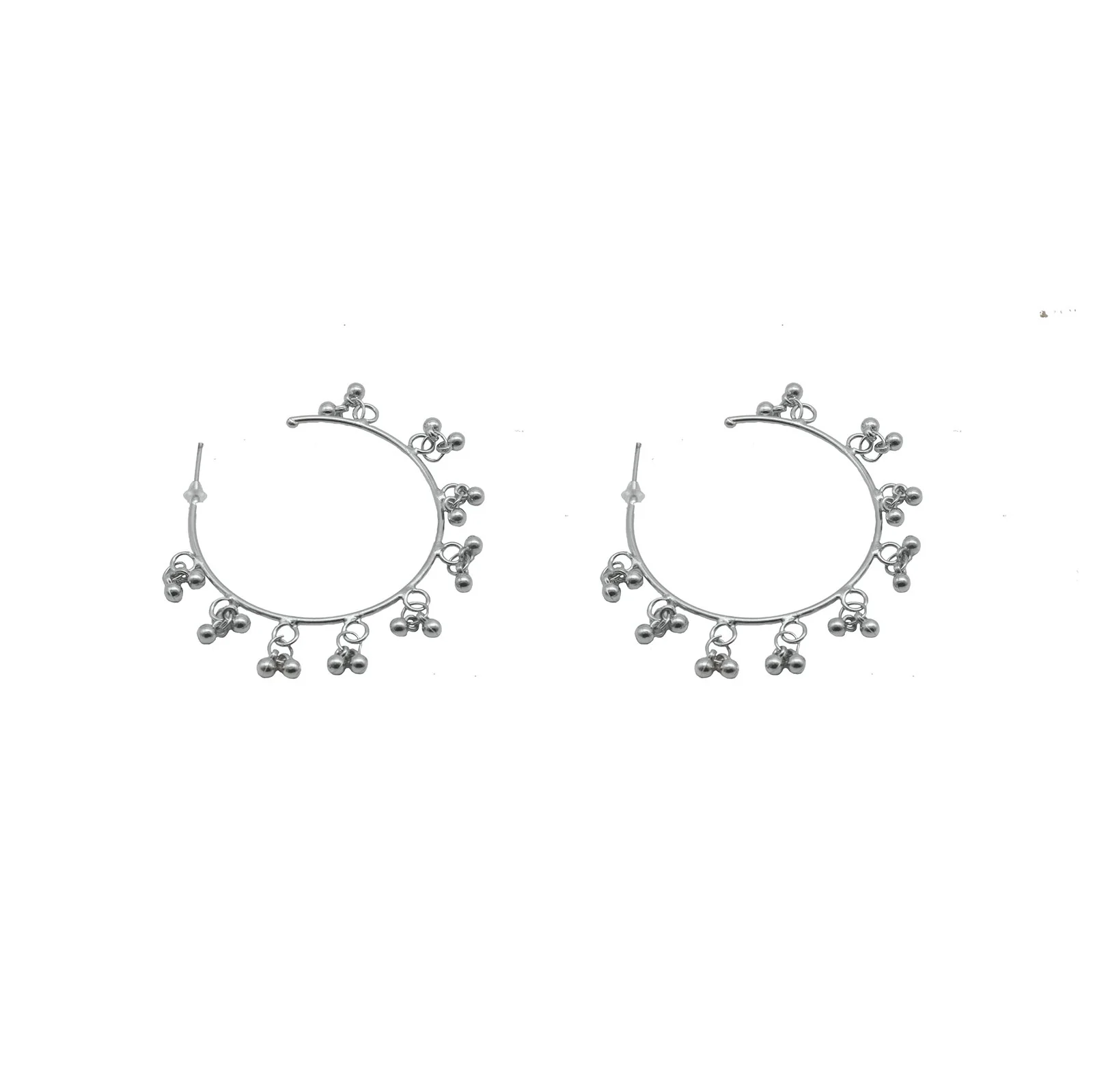 Gouri Metallic Ghungroo Silver Oxidized Jewelry Gift Set - Image 7
