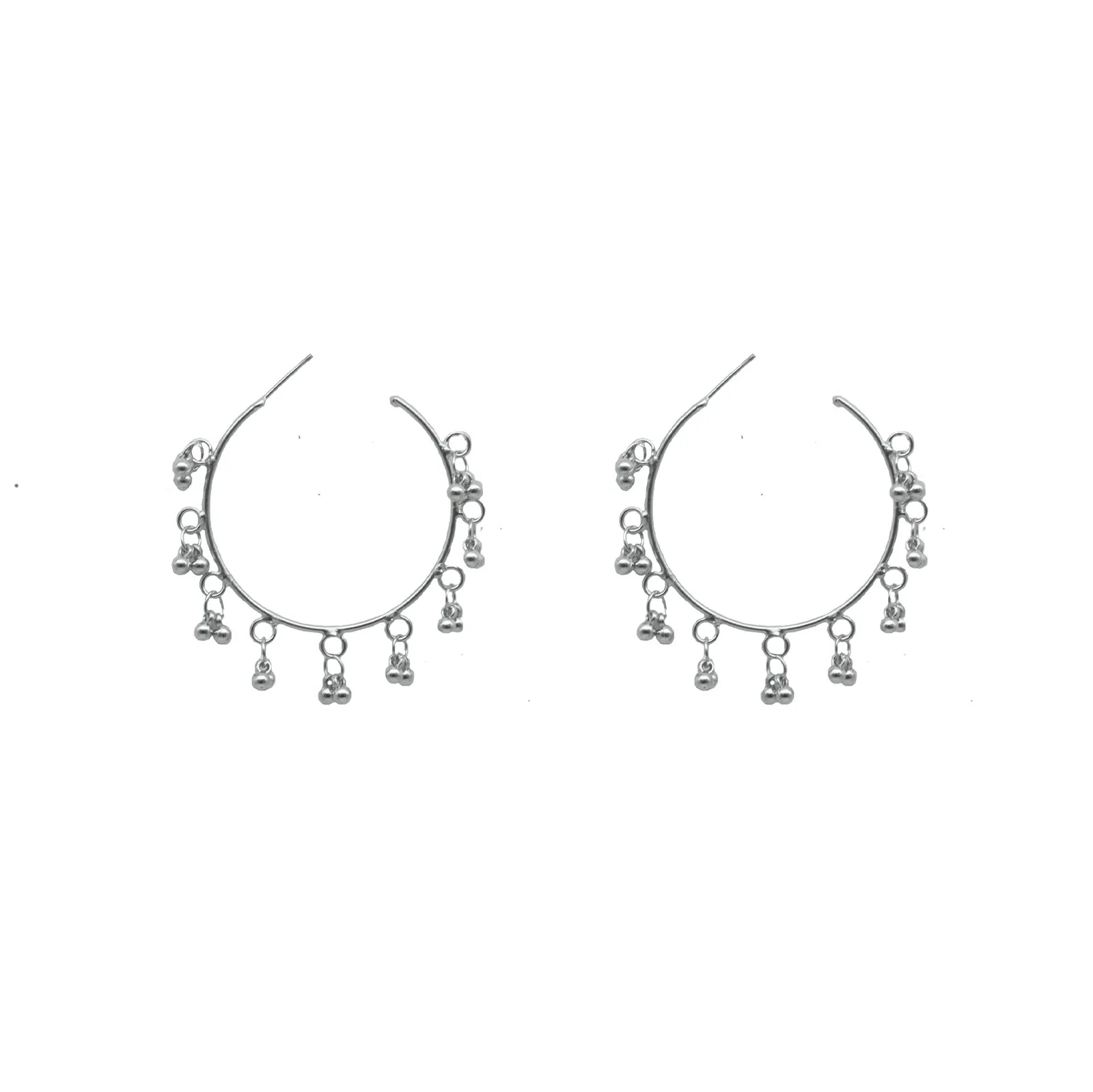 Gouri Metallic Ghungroo Silver Oxidized Jewelry Gift Set - Image 8