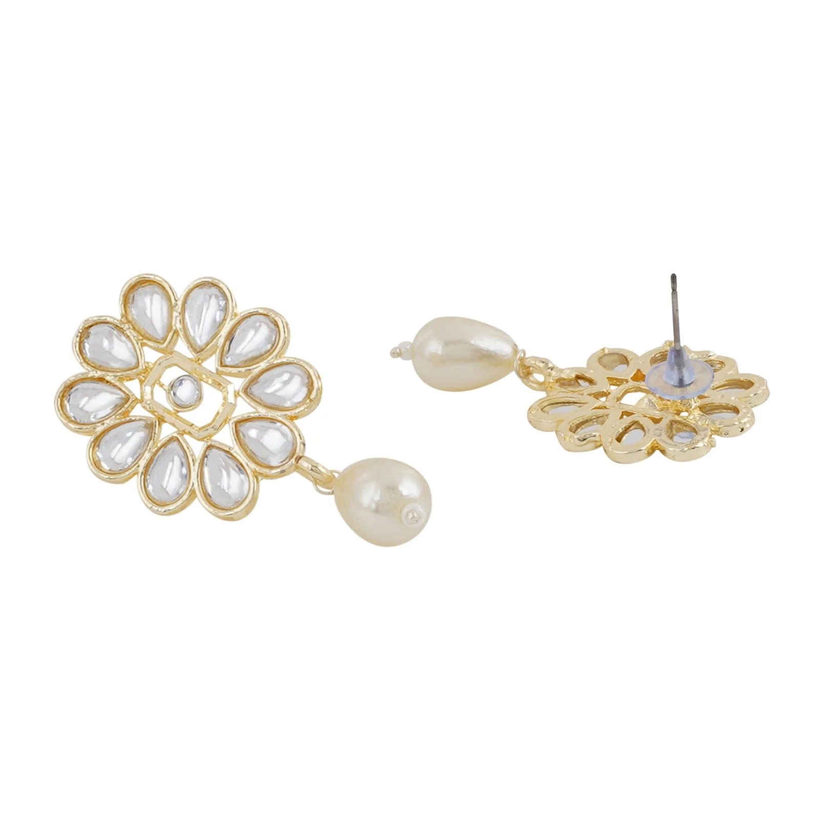 Teejh Grisha Pearl and Polki Earring - Image 5