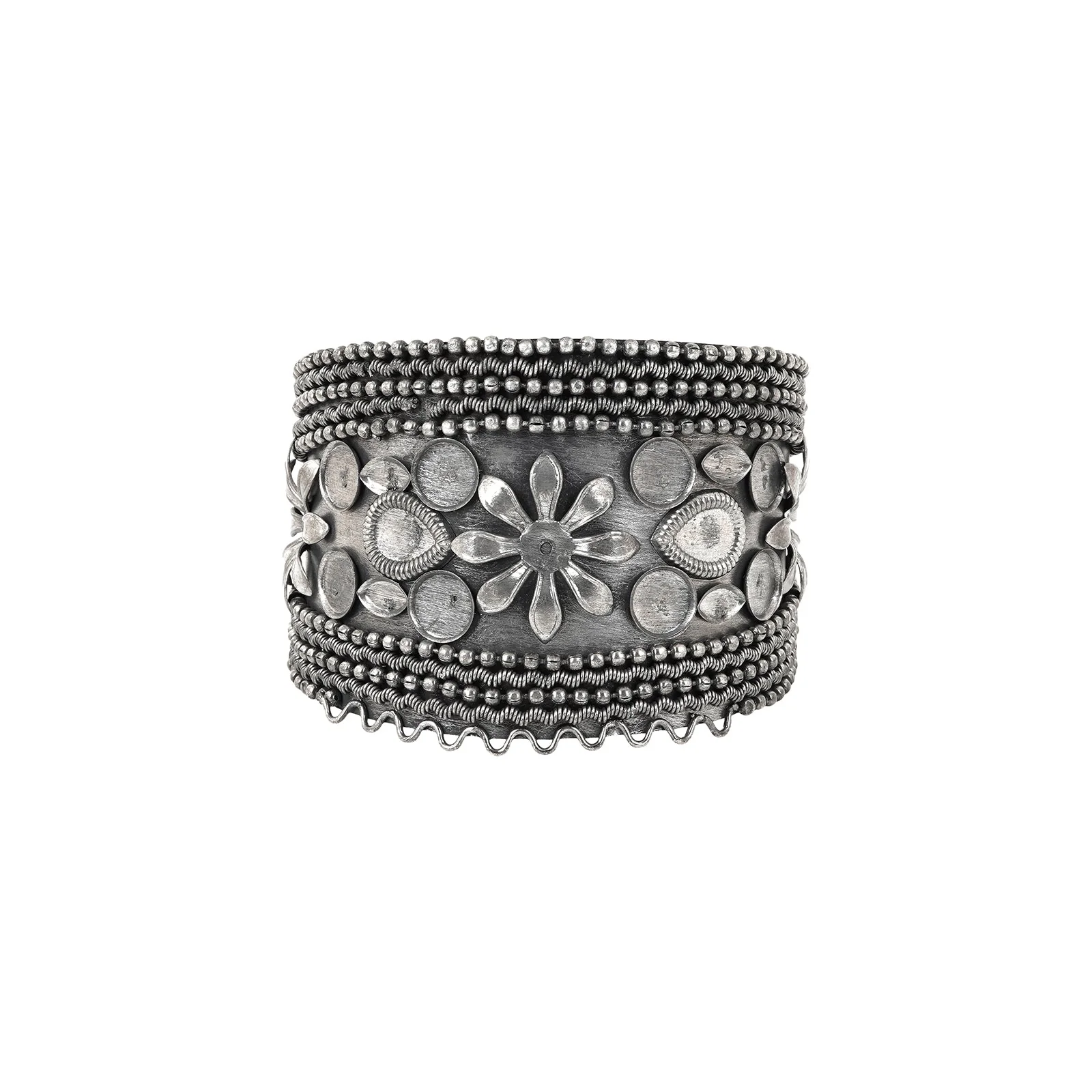 Teejh Gulrang Silver Oxidised Bracelet - Image 3