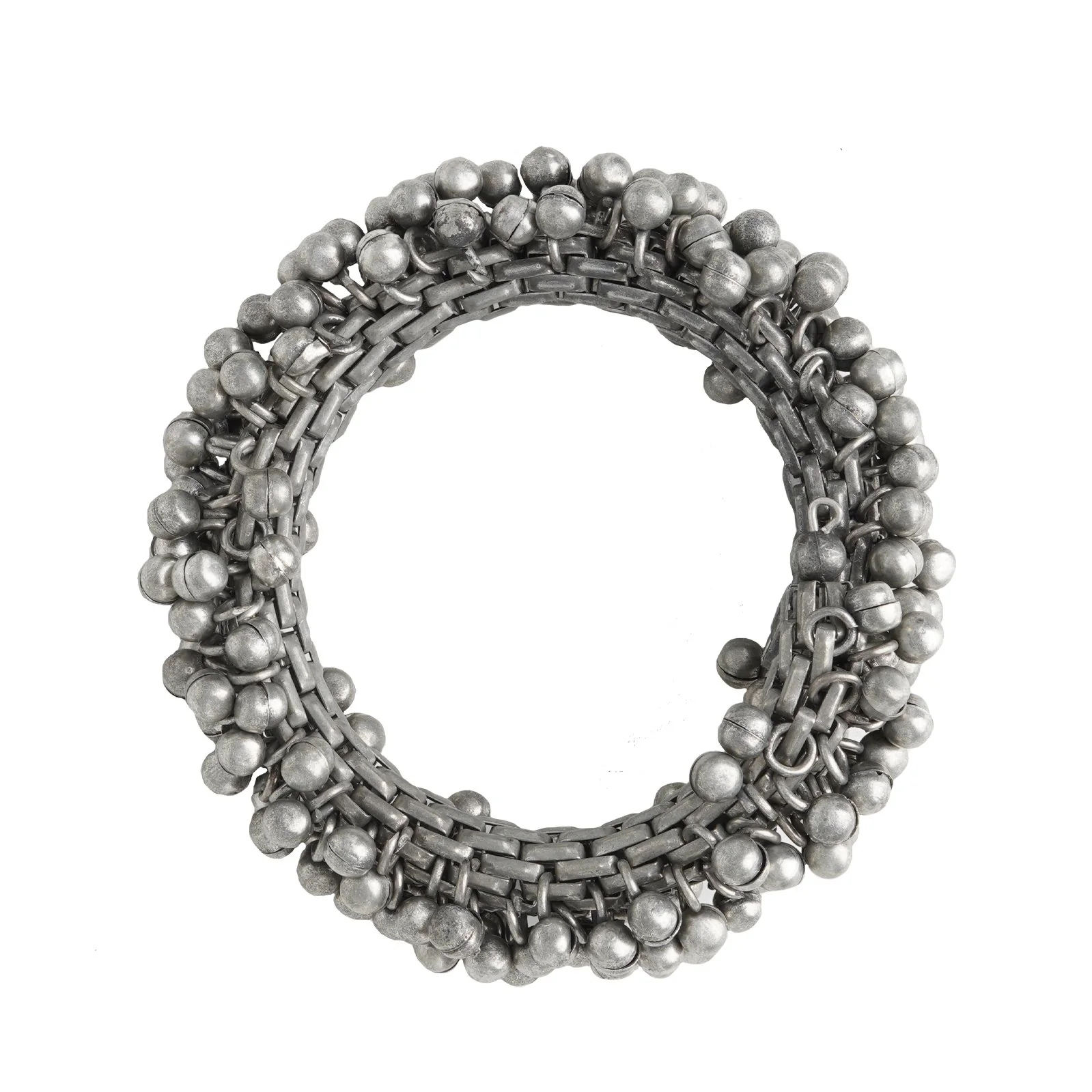 Teejh Gunjan Ghungroo Silver Oxidised Bangle - Image 4