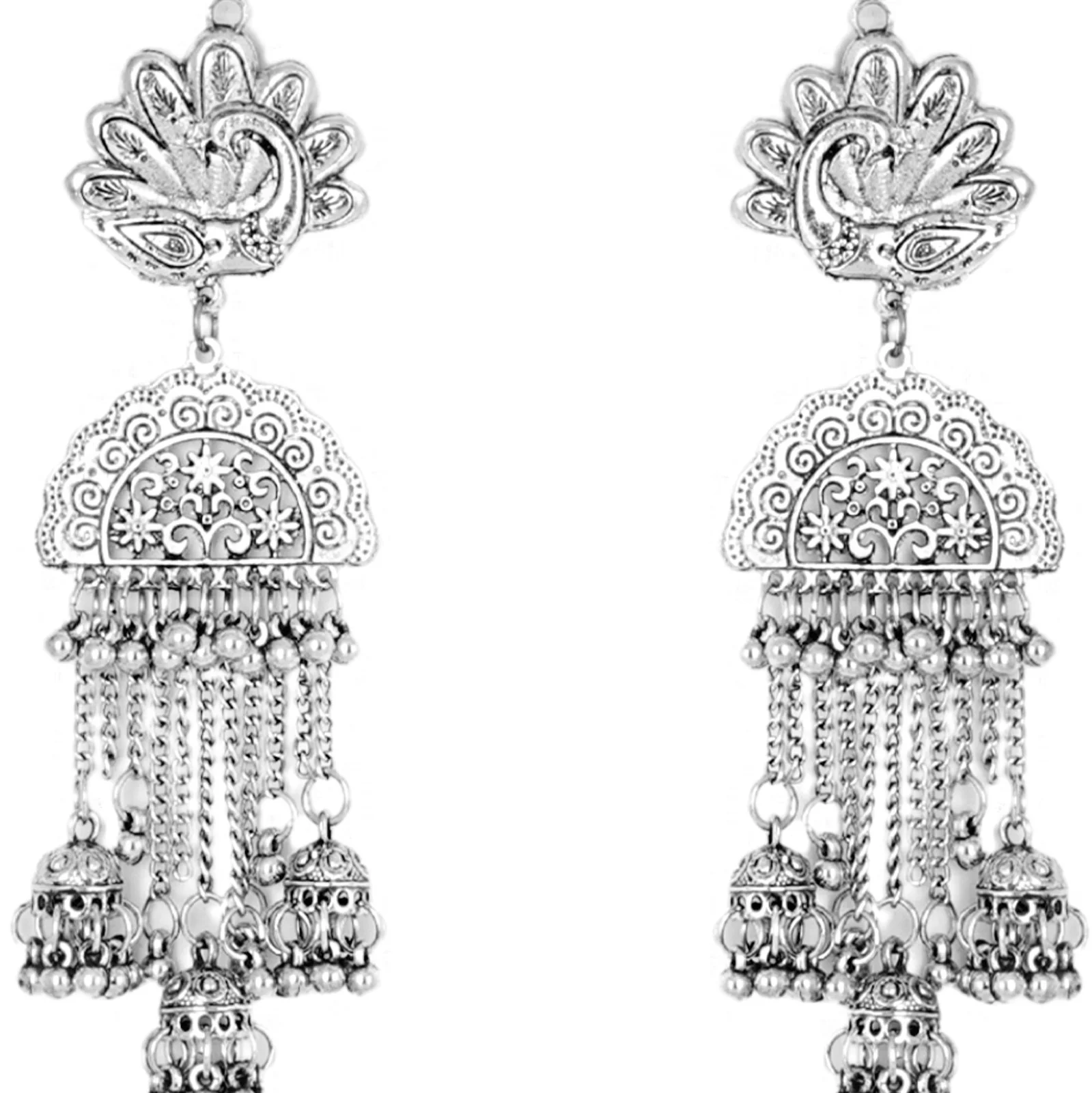 Teejh Imara Silver Oxidised Earrings - Image 4