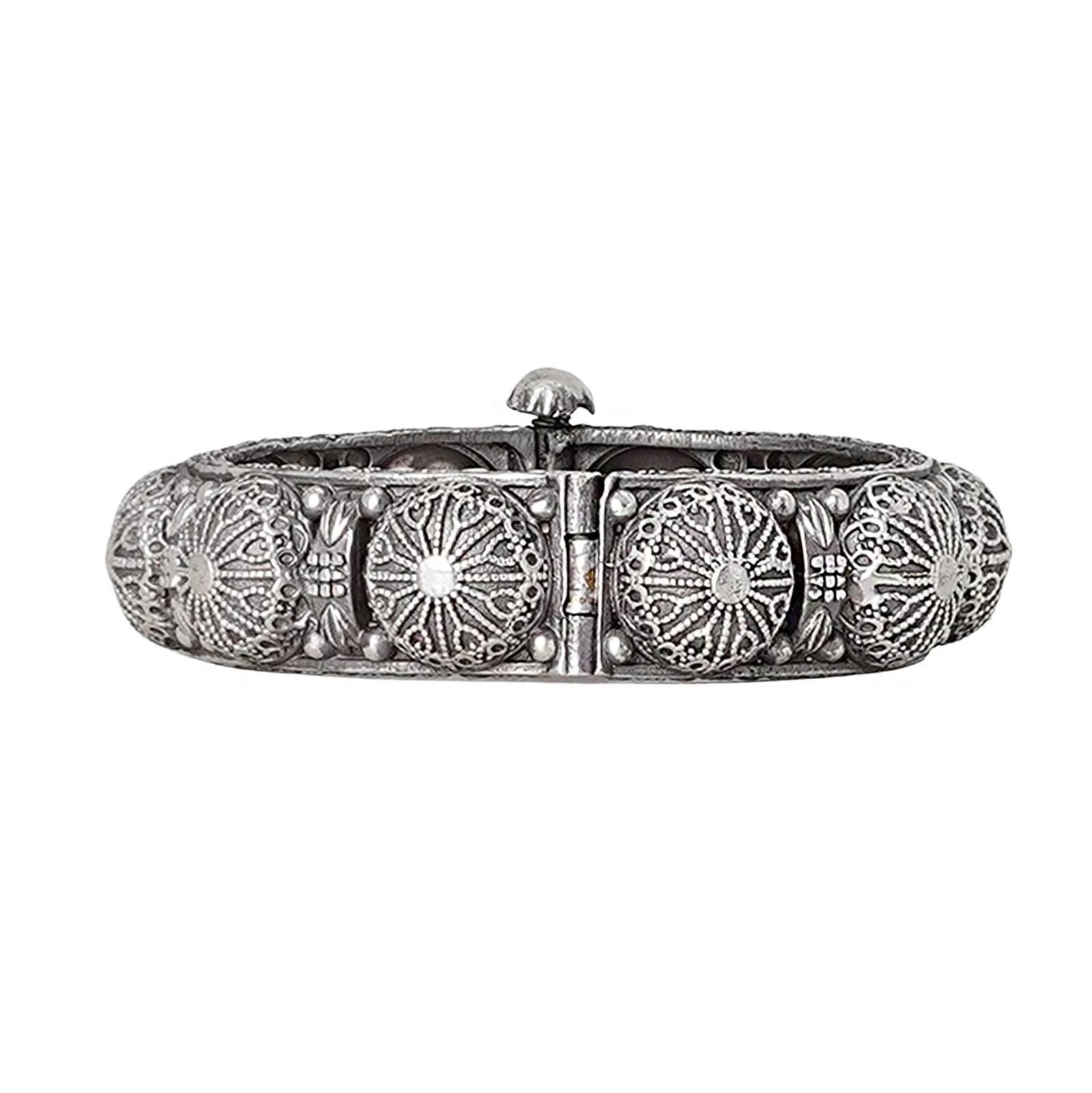 Teejh Jagrati Silver Oxidised Bangle - Image 4