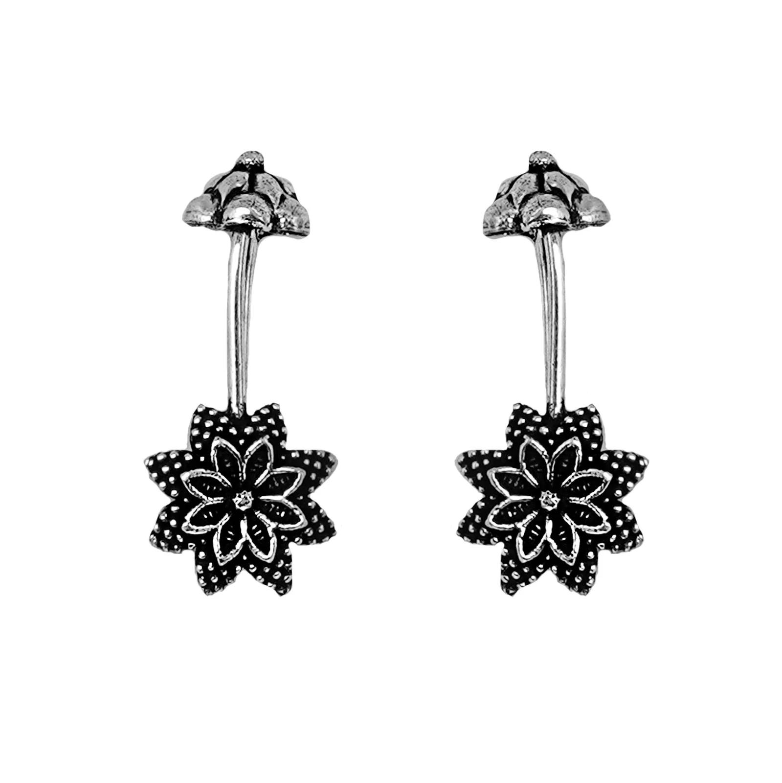 Teejh Jagvi Silver Oxidised Bugadi - Image 3