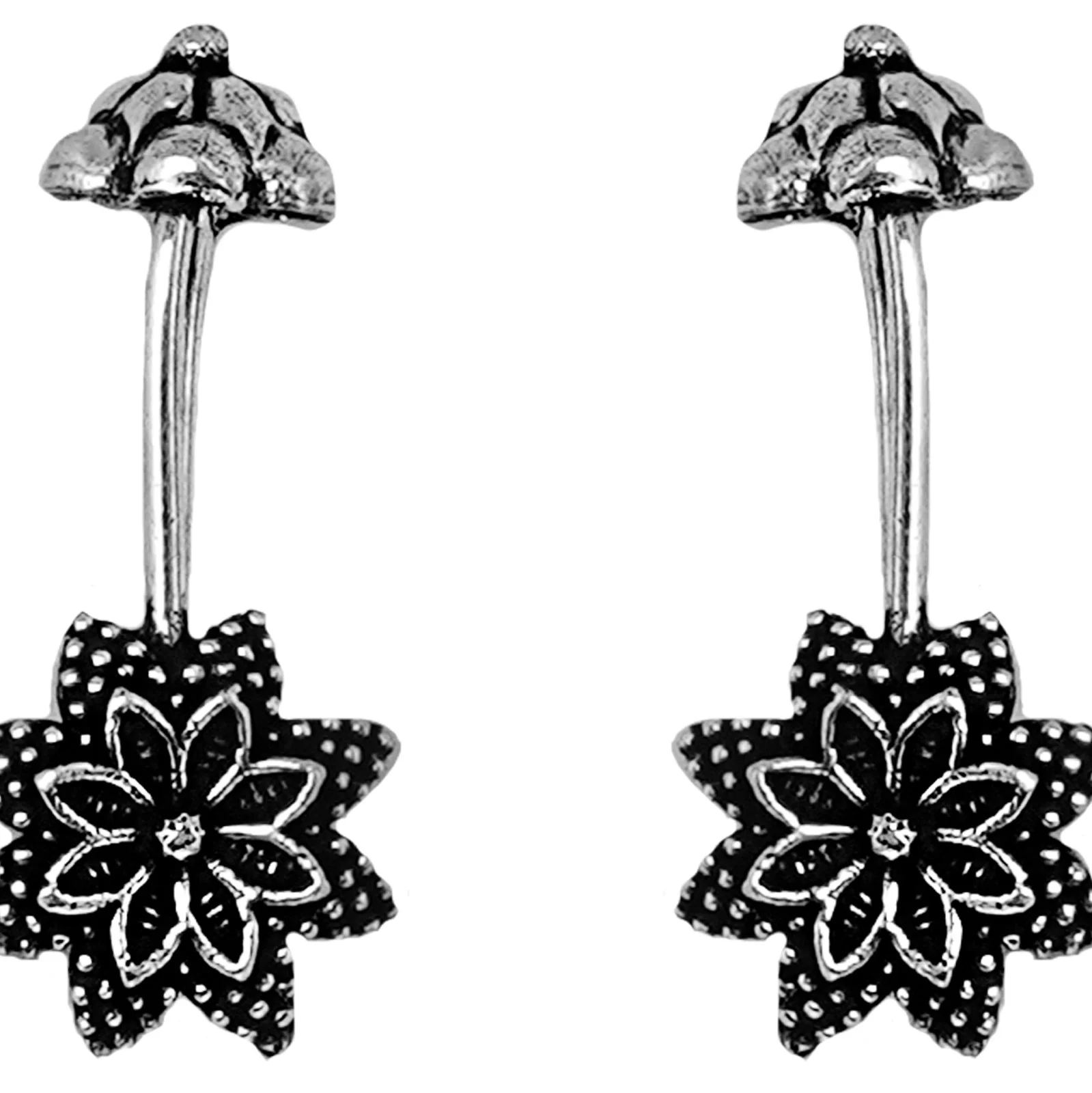 Teejh Jagvi Silver Oxidised Bugadi - Image 4