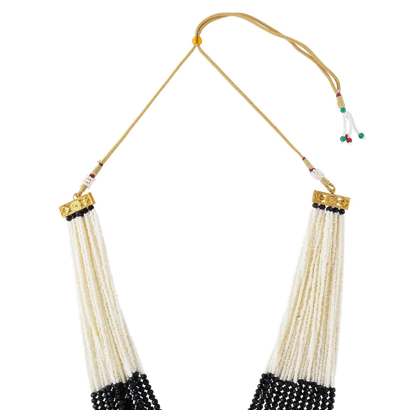 Teejh Jareen Black and White Gold Necklace Set - Image 3