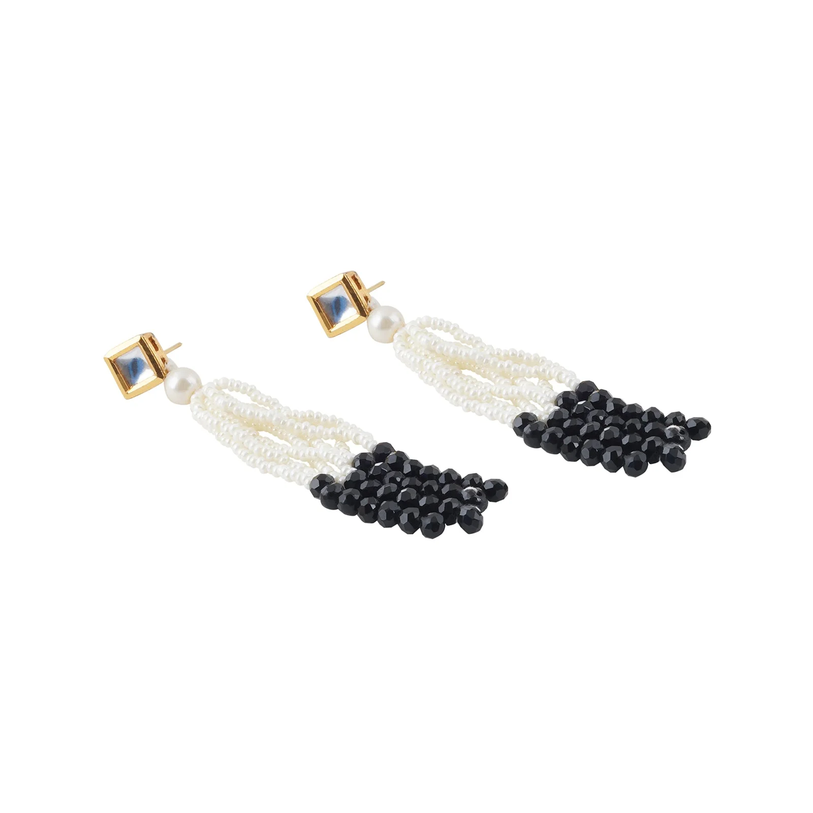 Teejh Jareen Black and White Gold Necklace Set - Image 6