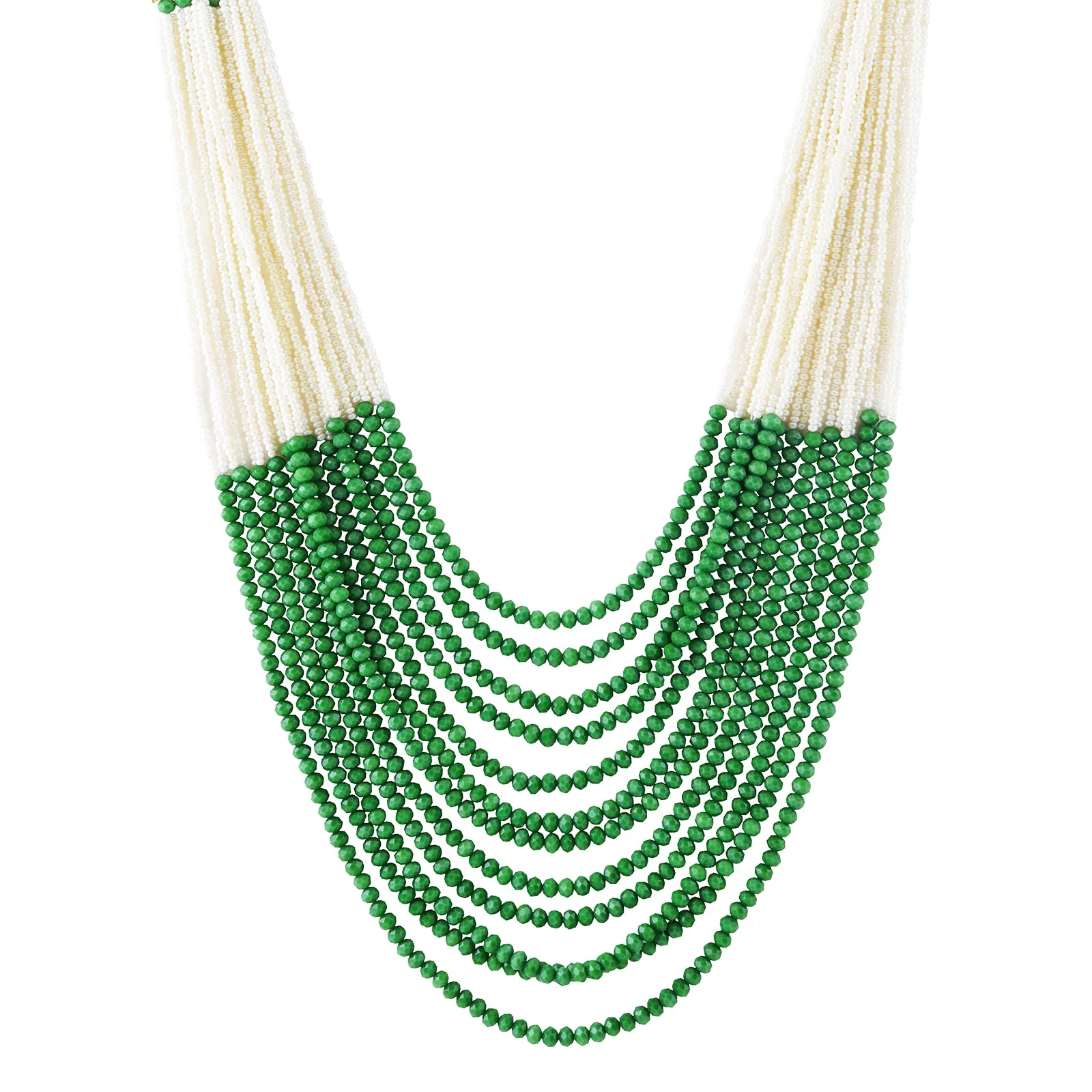 Teejh Jareen Green and White Gold Necklace Set - Image 3