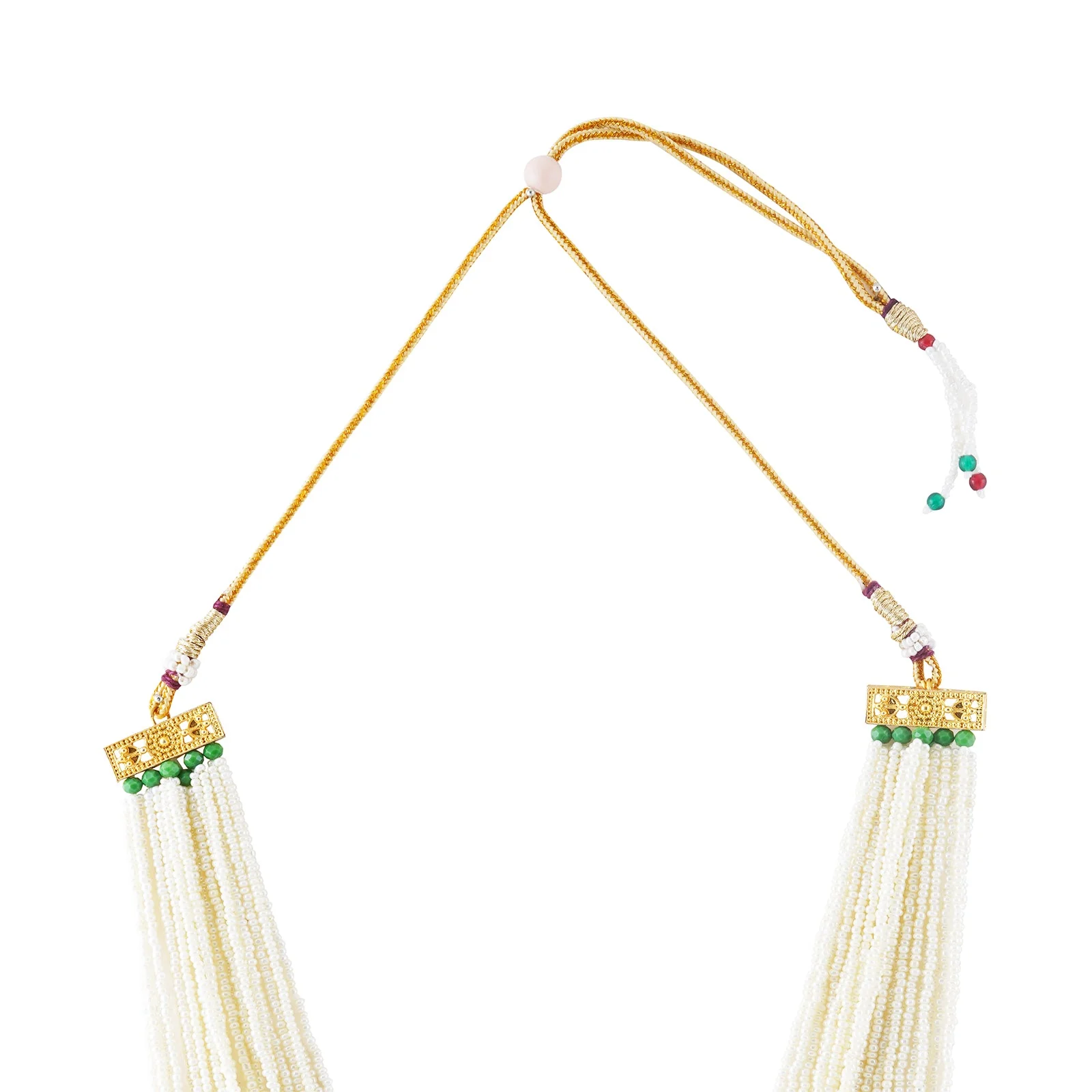 Teejh Jareen Green and White Gold Necklace Set - Image 4