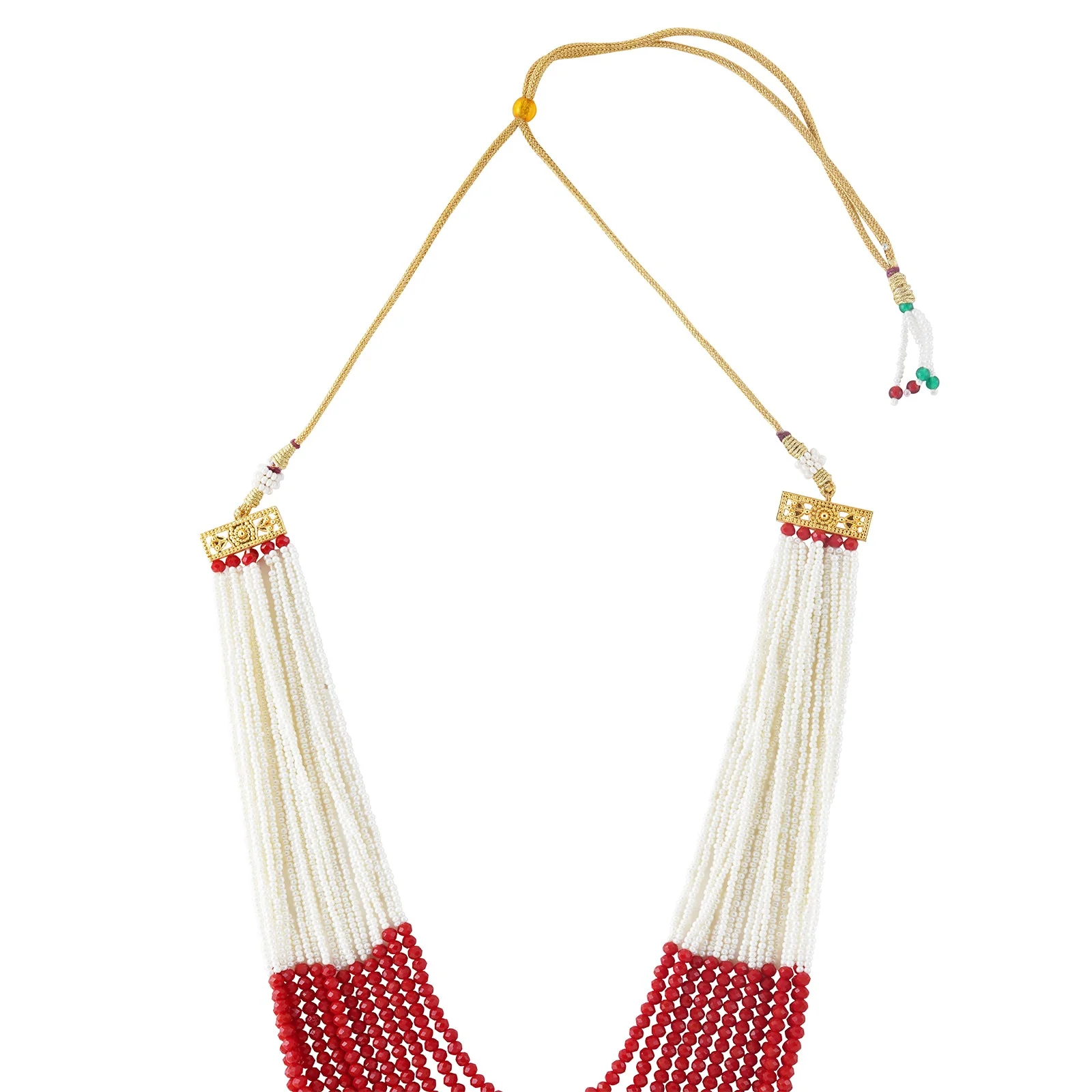 Teejh Jareen Red and White Gold Necklace Set - Image 4