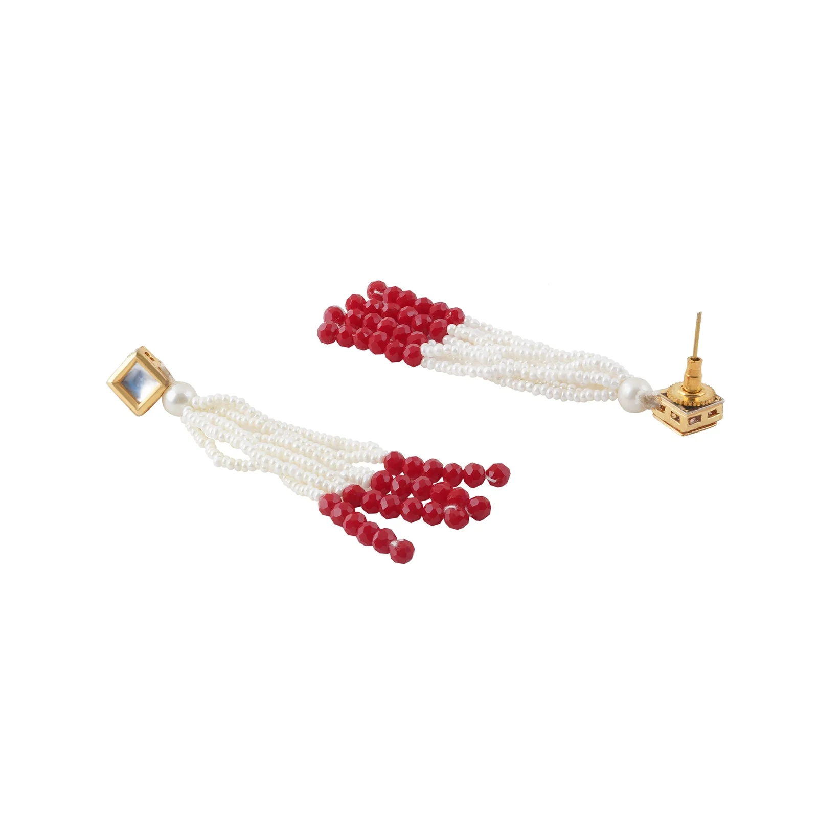 Teejh Jareen Red and White Gold Necklace Set - Image 7