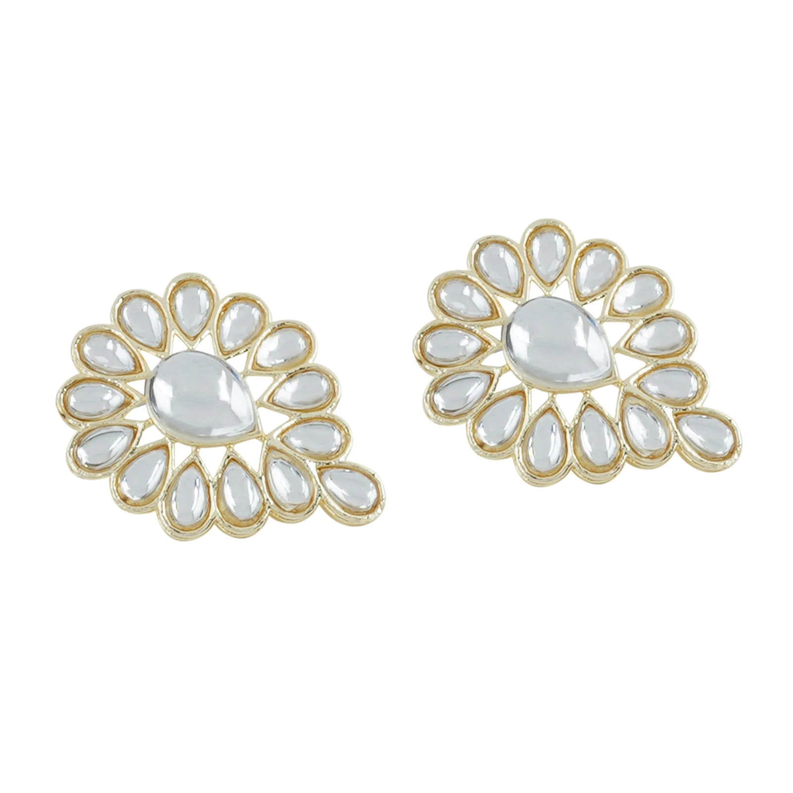 Teejh Jhilmil Pearl and Polki Necklace Set - Image 7