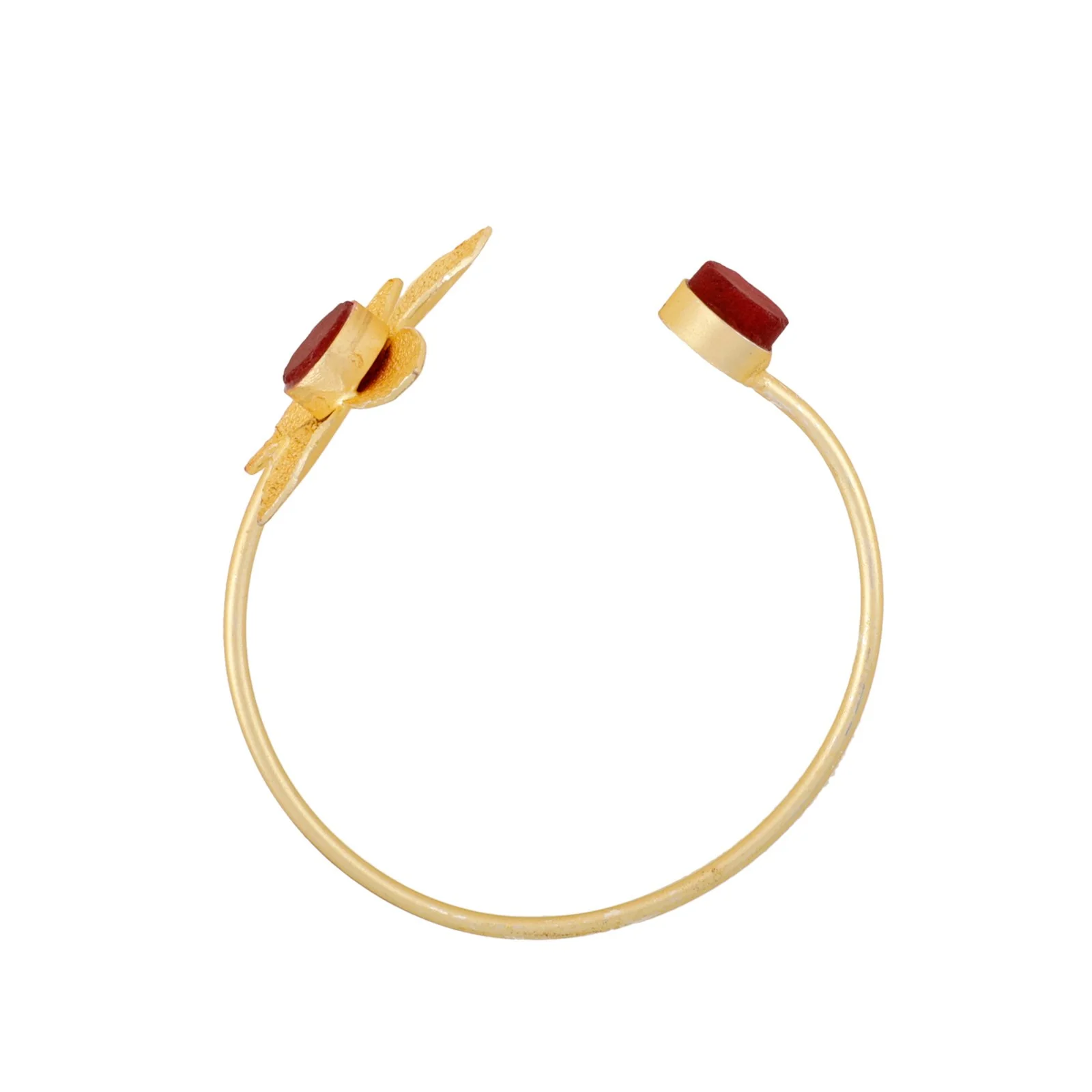 Teejh Juhi Dark Red Flower Bracelet - Image 5