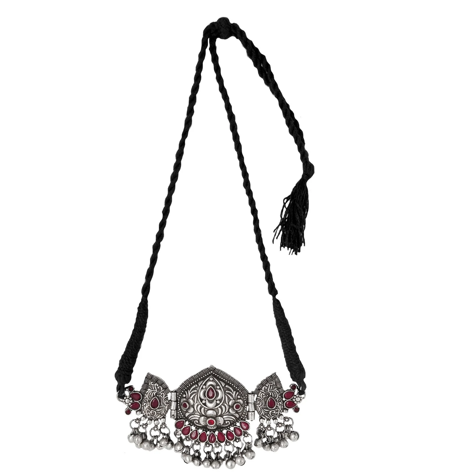 Teejh Kalki Floral Red Choker Necklace - Image 3