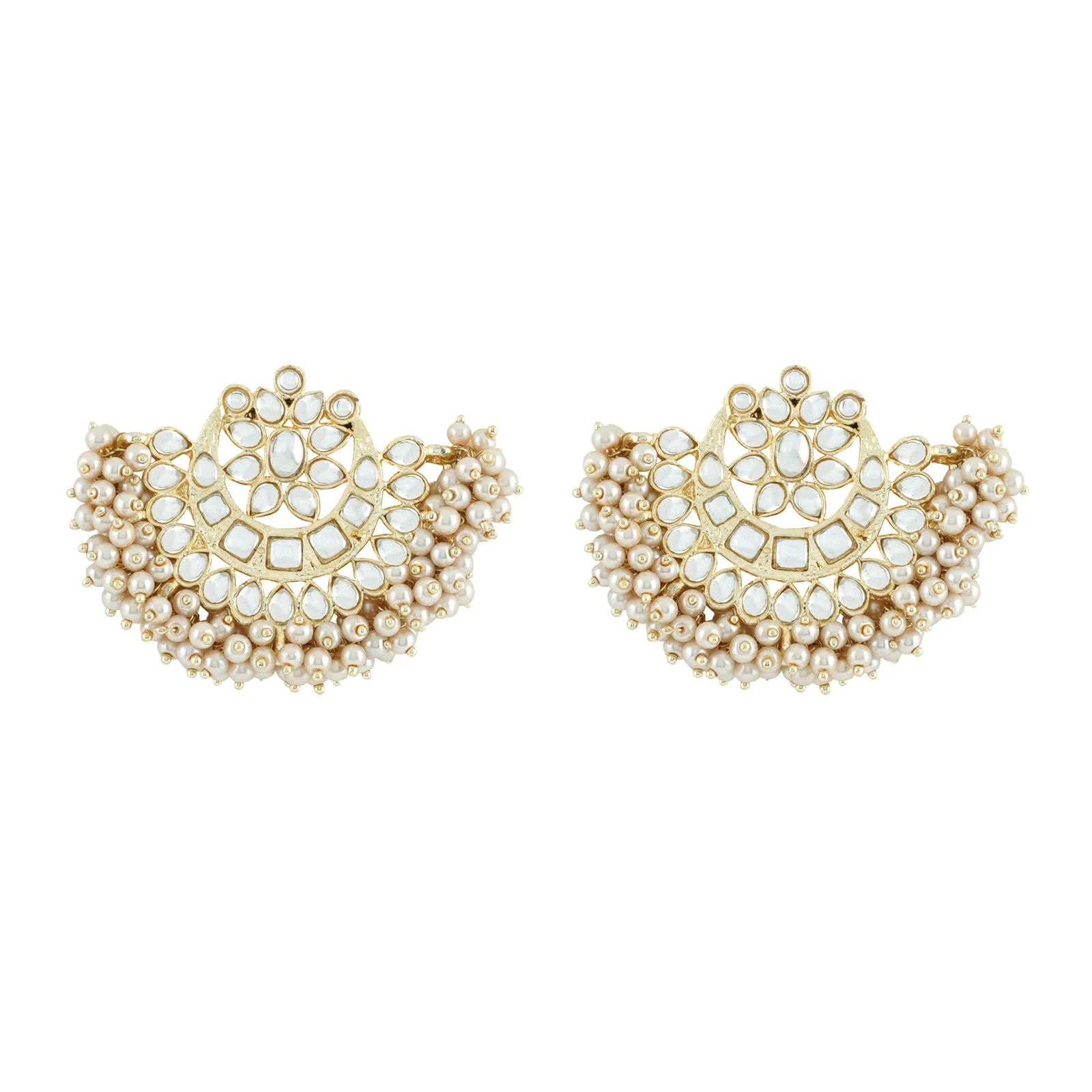 Teejh Kanak Pearl and Polki Earring - Image 3