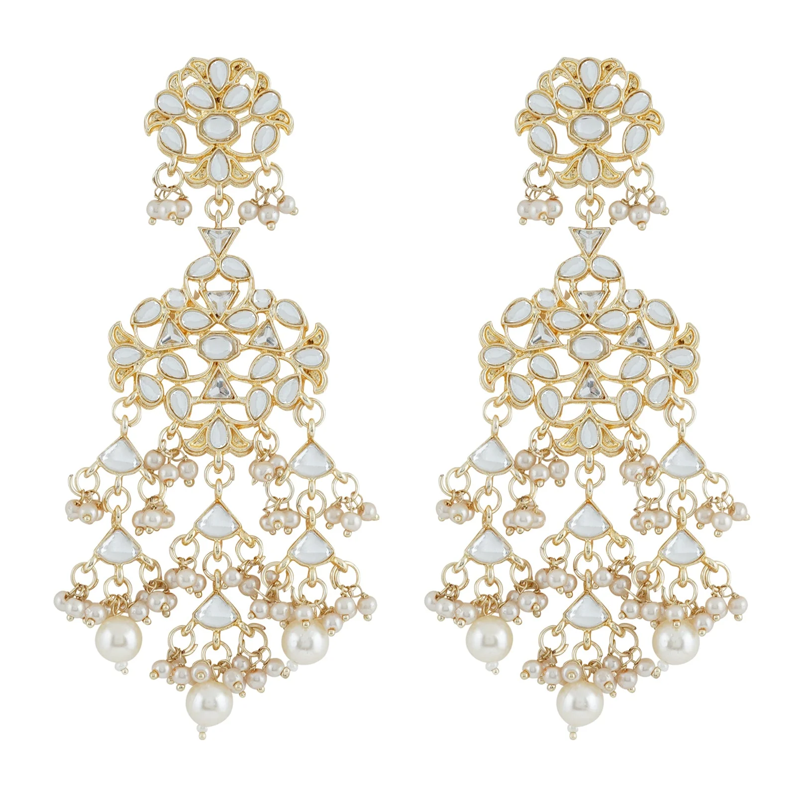 Teejh Kanica Pearl and Polki Necklace Set - Image 6