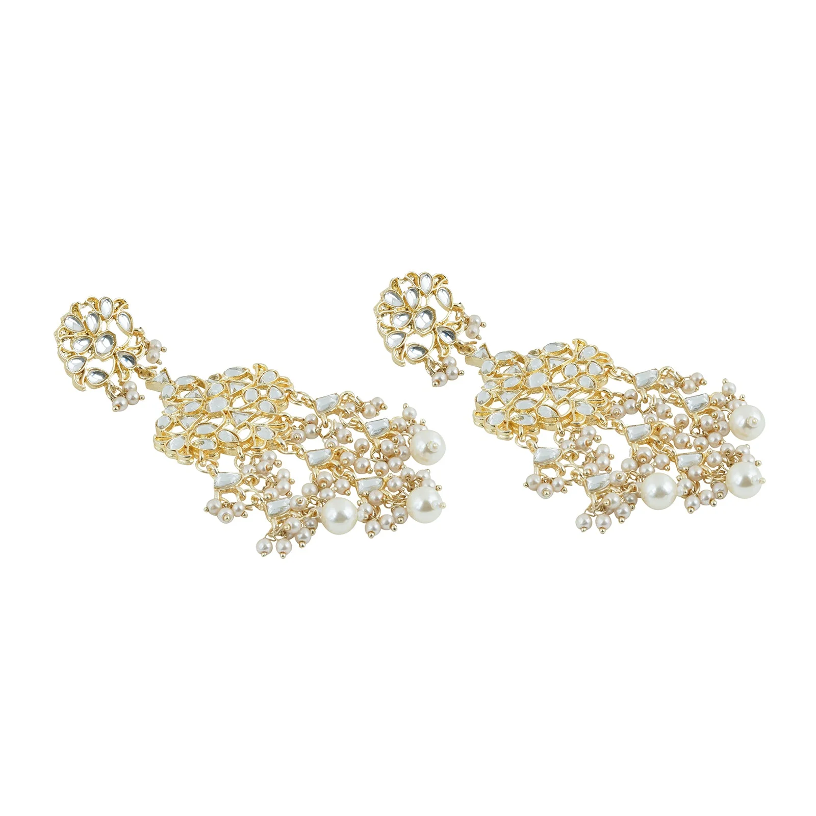 Teejh Kanica Pearl and Polki Necklace Set - Image 7