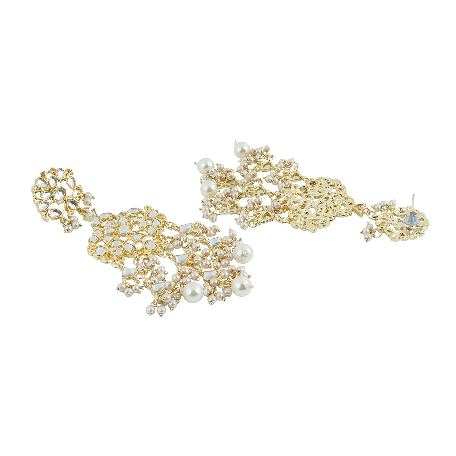 Teejh Kanica Pearl and Polki Necklace Set - Image 8