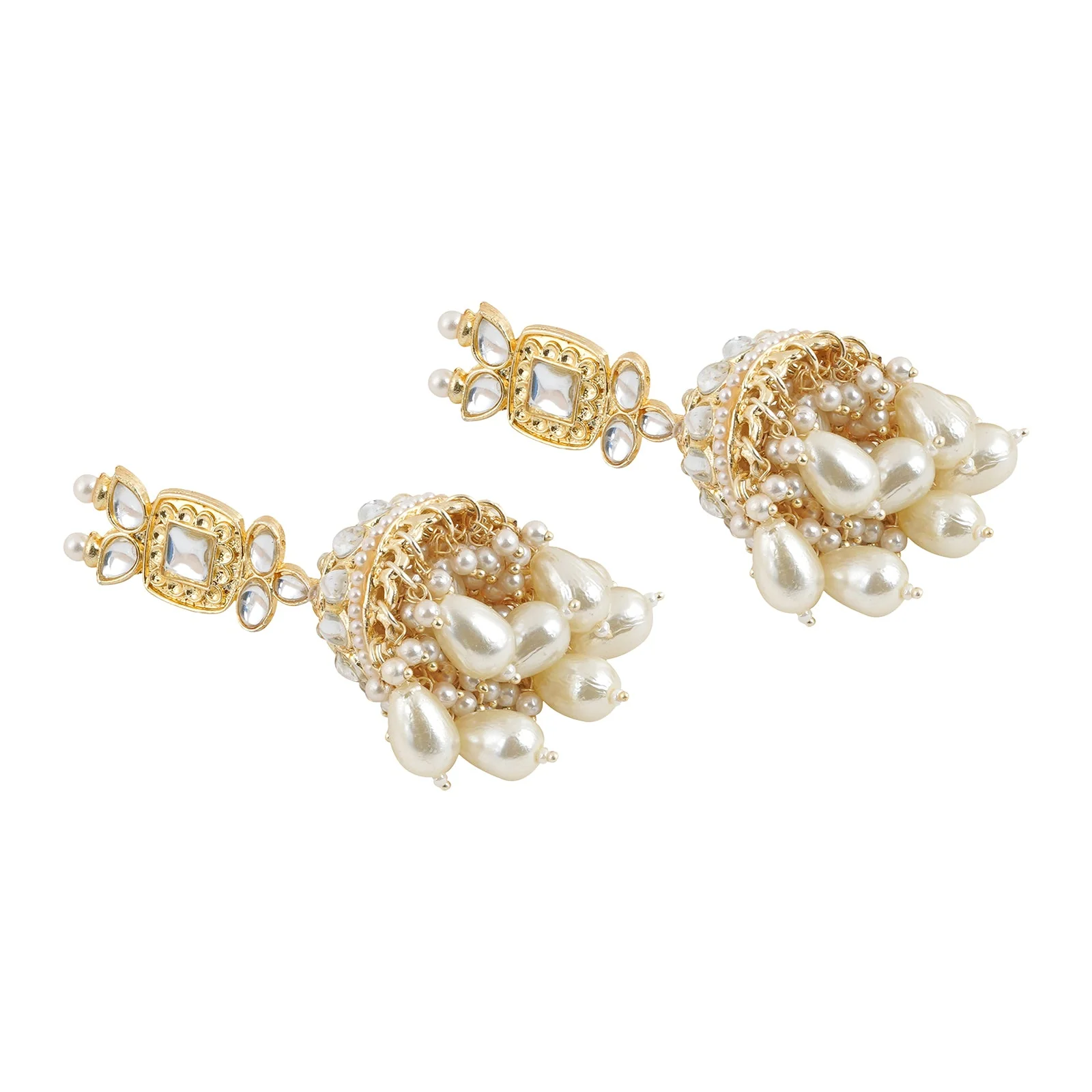Teejh Kanisha Pearl and Polki Necklace Set - Image 7