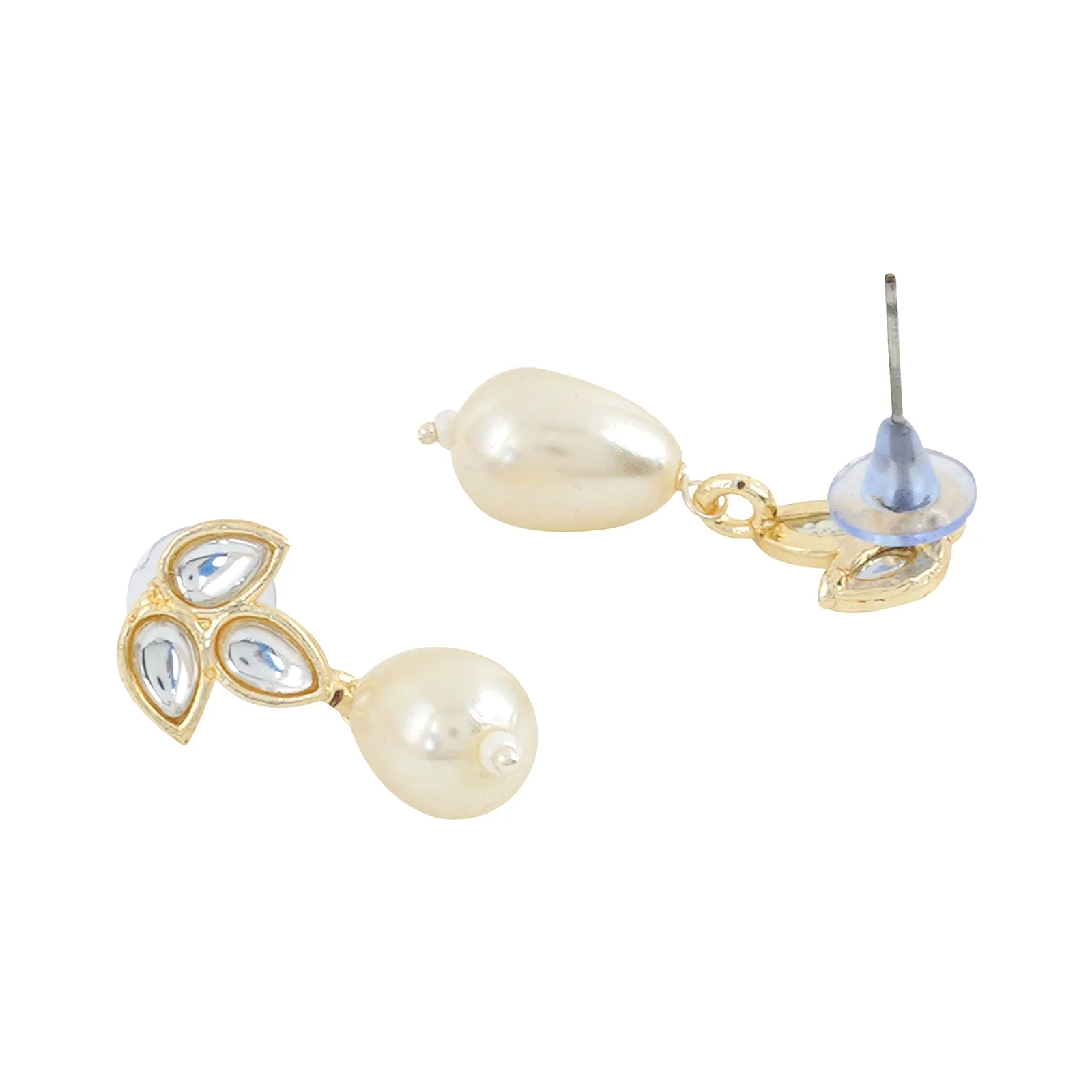 Teejh Kashvi Pearl and Polki Earring - Image 5
