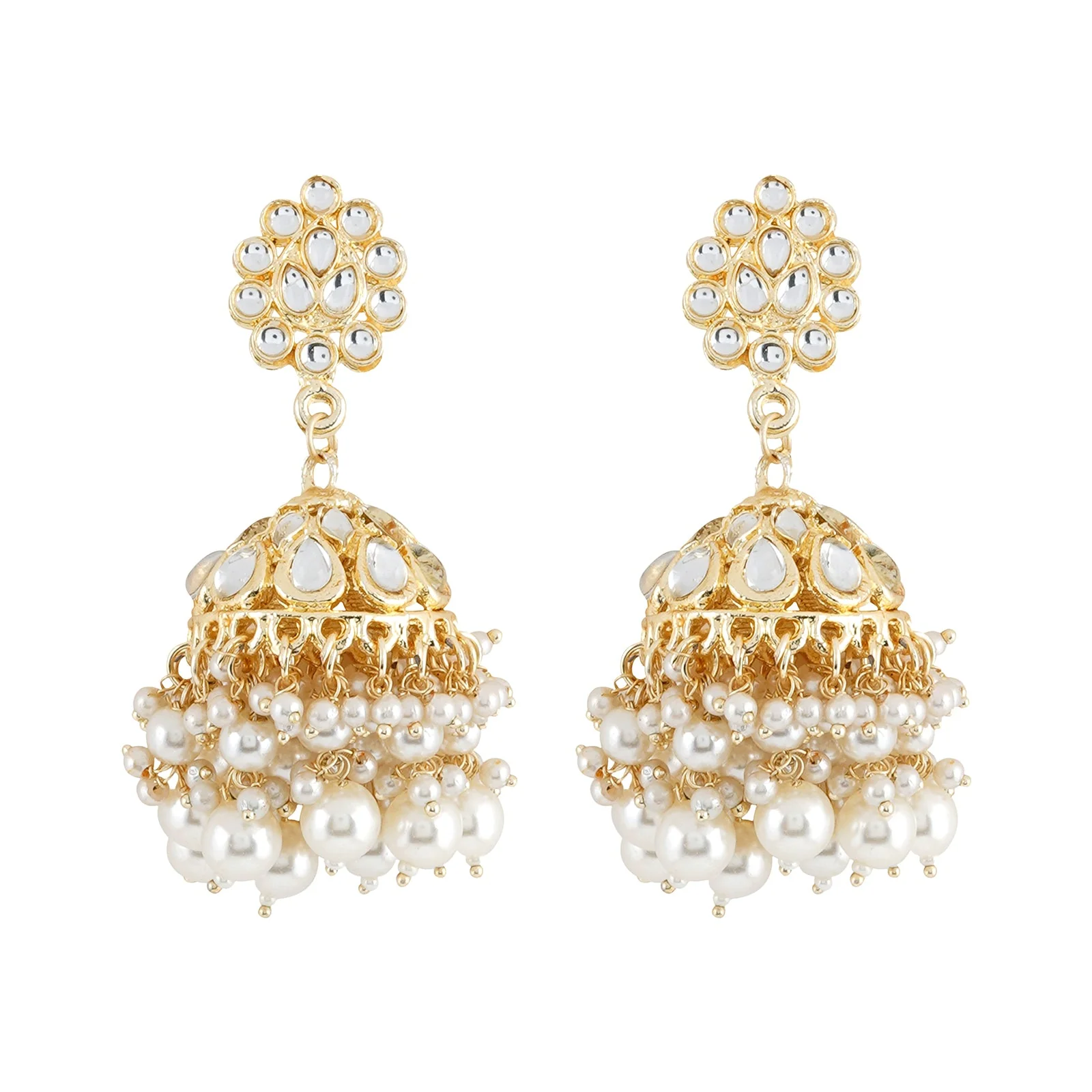 Teejh Kayraa Pearl and Polki Necklace Set - Image 6