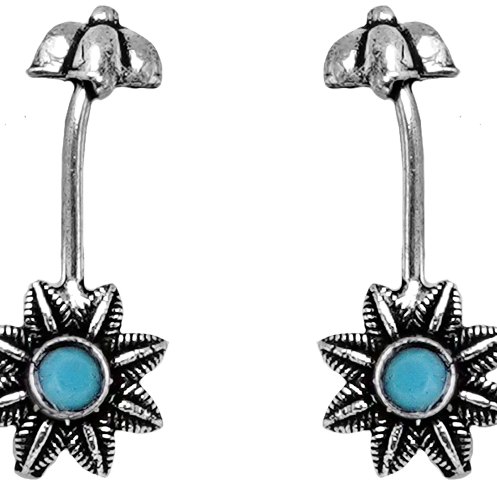 Teejh Krisha Blue Stone Clip On Bugadi - Image 4