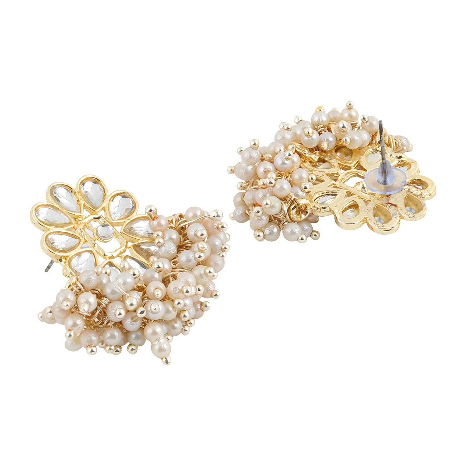 Teejh Kriya Pearl and Polki Earring - Image 5