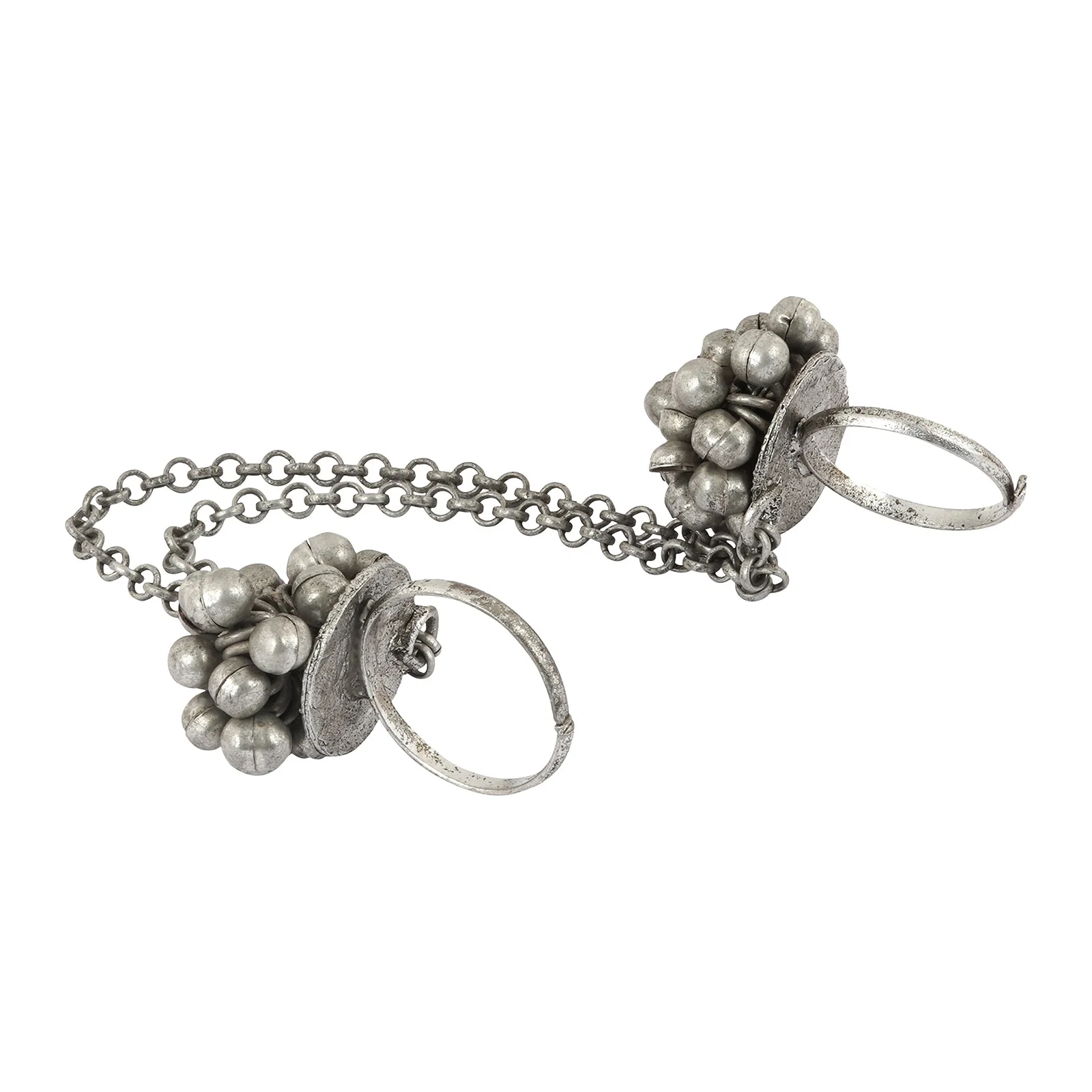 Teejh Kuwra Silver Oxidised Ghungroo Ring - Image 5