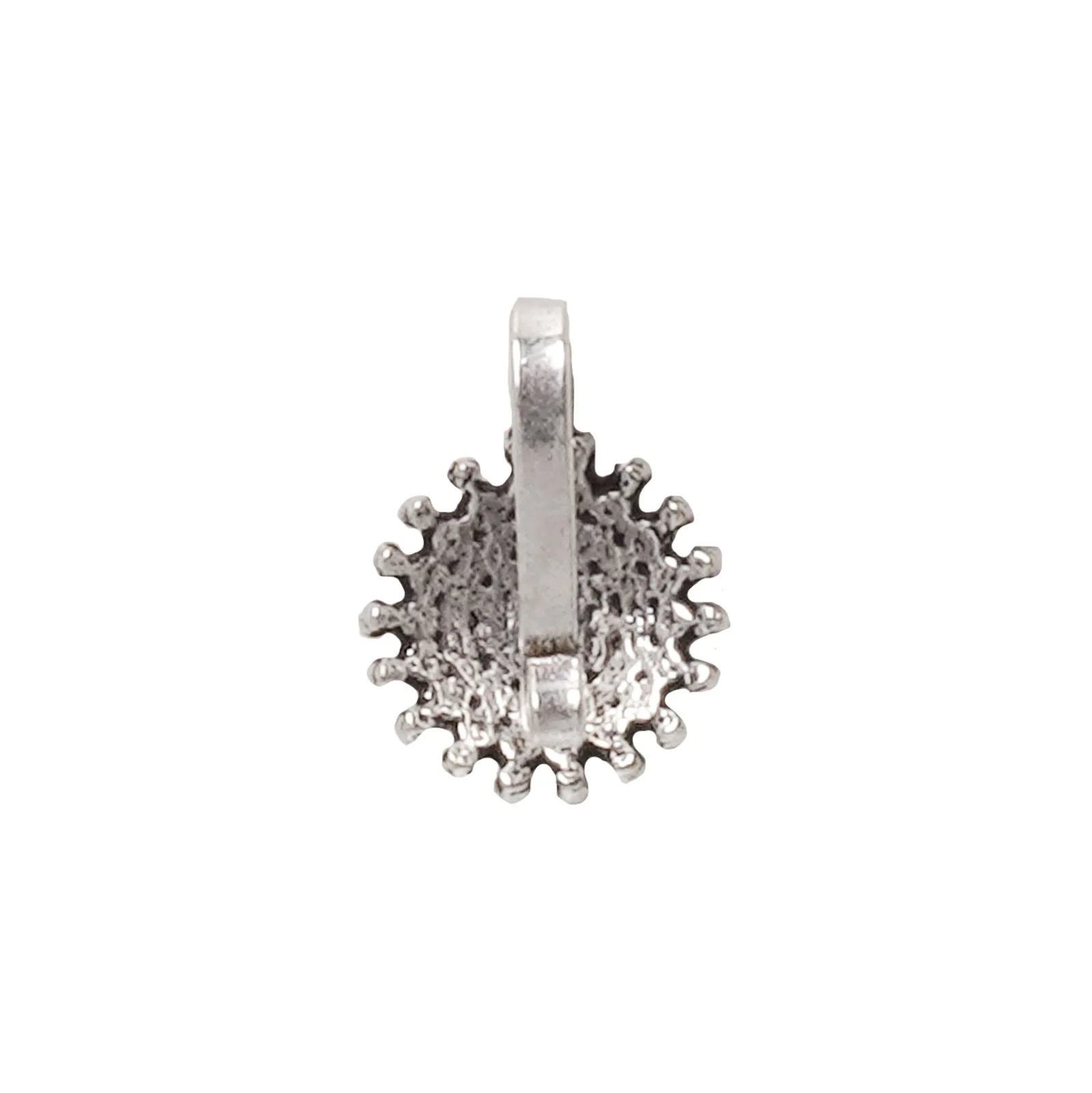 Teejh Lalita White Stone Floral Nosepin - Image 4