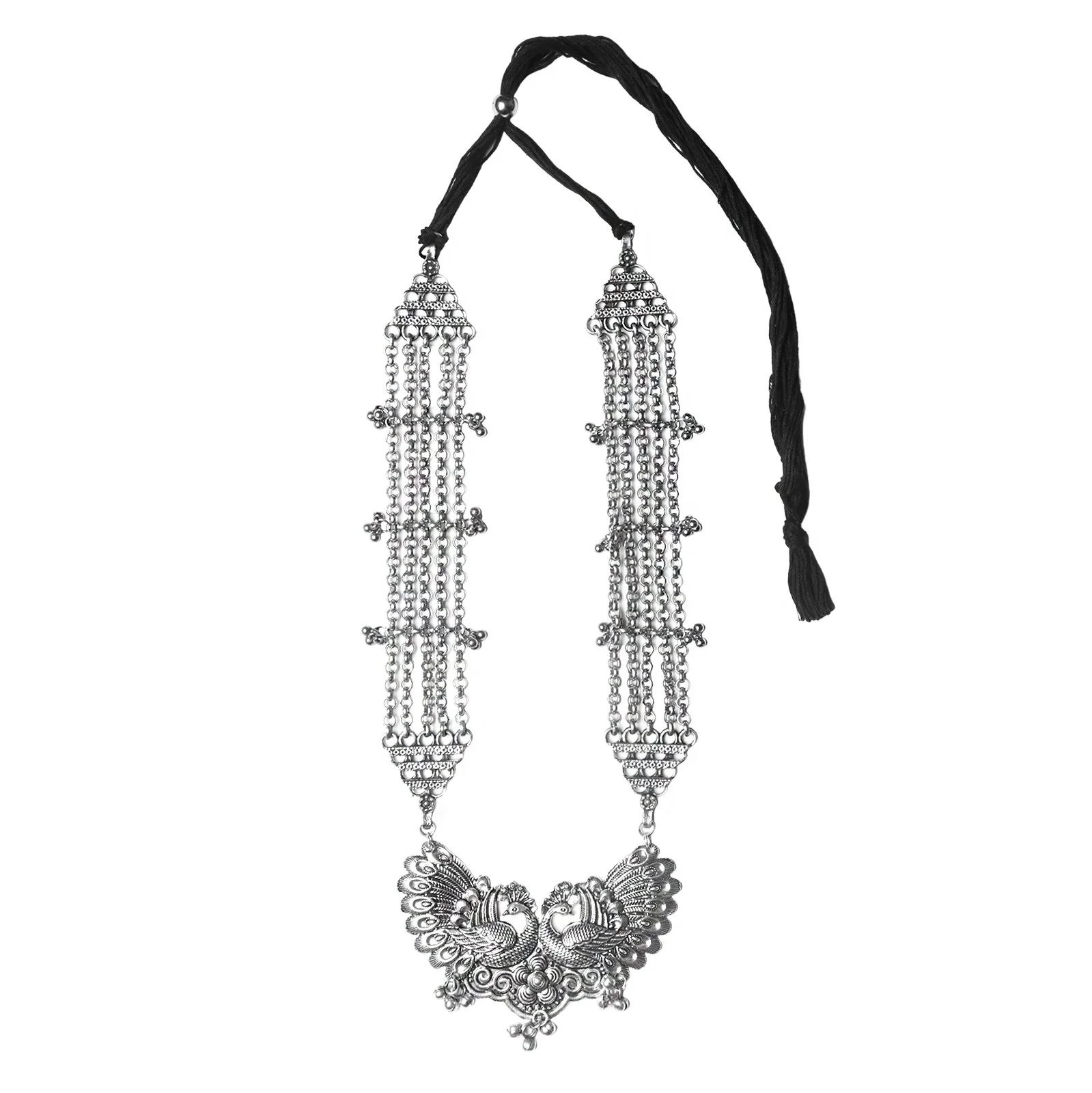 Teejh Lashika Silver Oxidised Jewelry Gift Set - Image 2