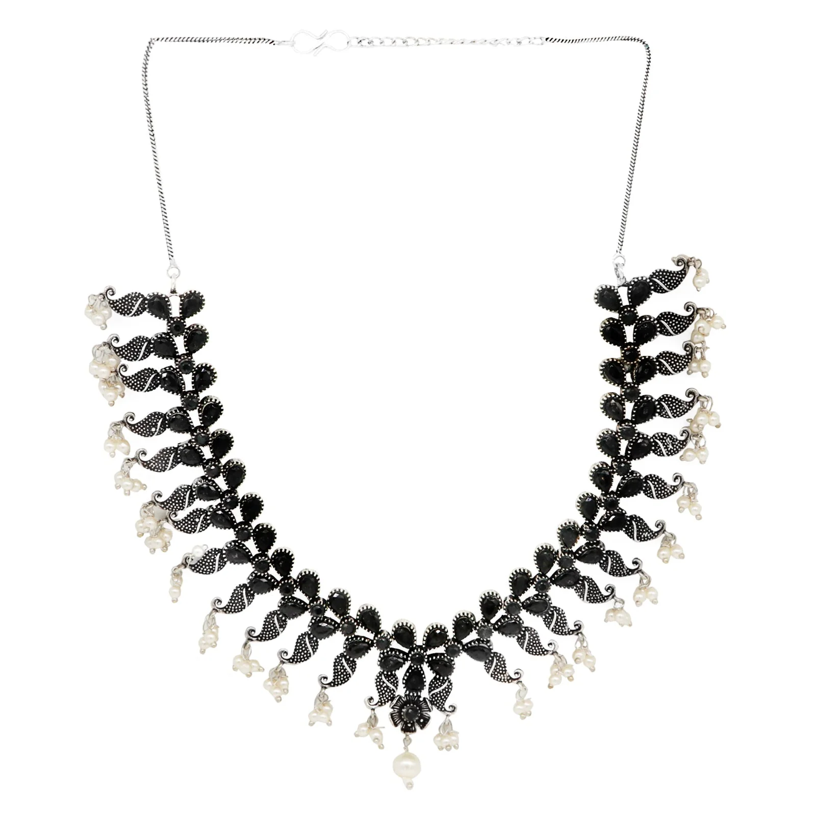 Teejh Lasritha Silver Oxidised Jewelry Gift Set - Image 2