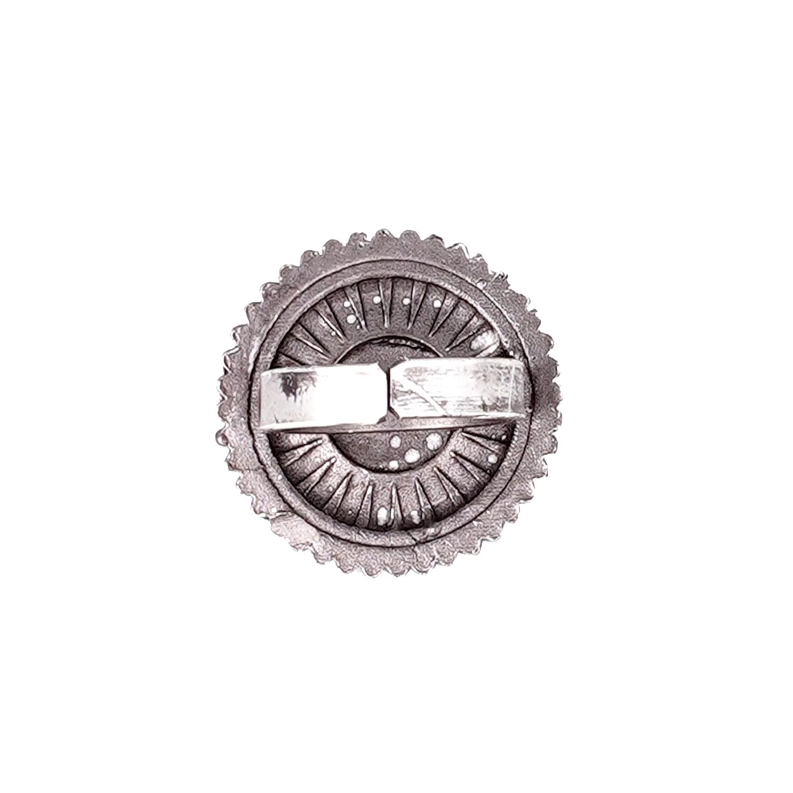 Teejh Loukya Ethnic Silver Oxidised Teejh Ring - Image 5