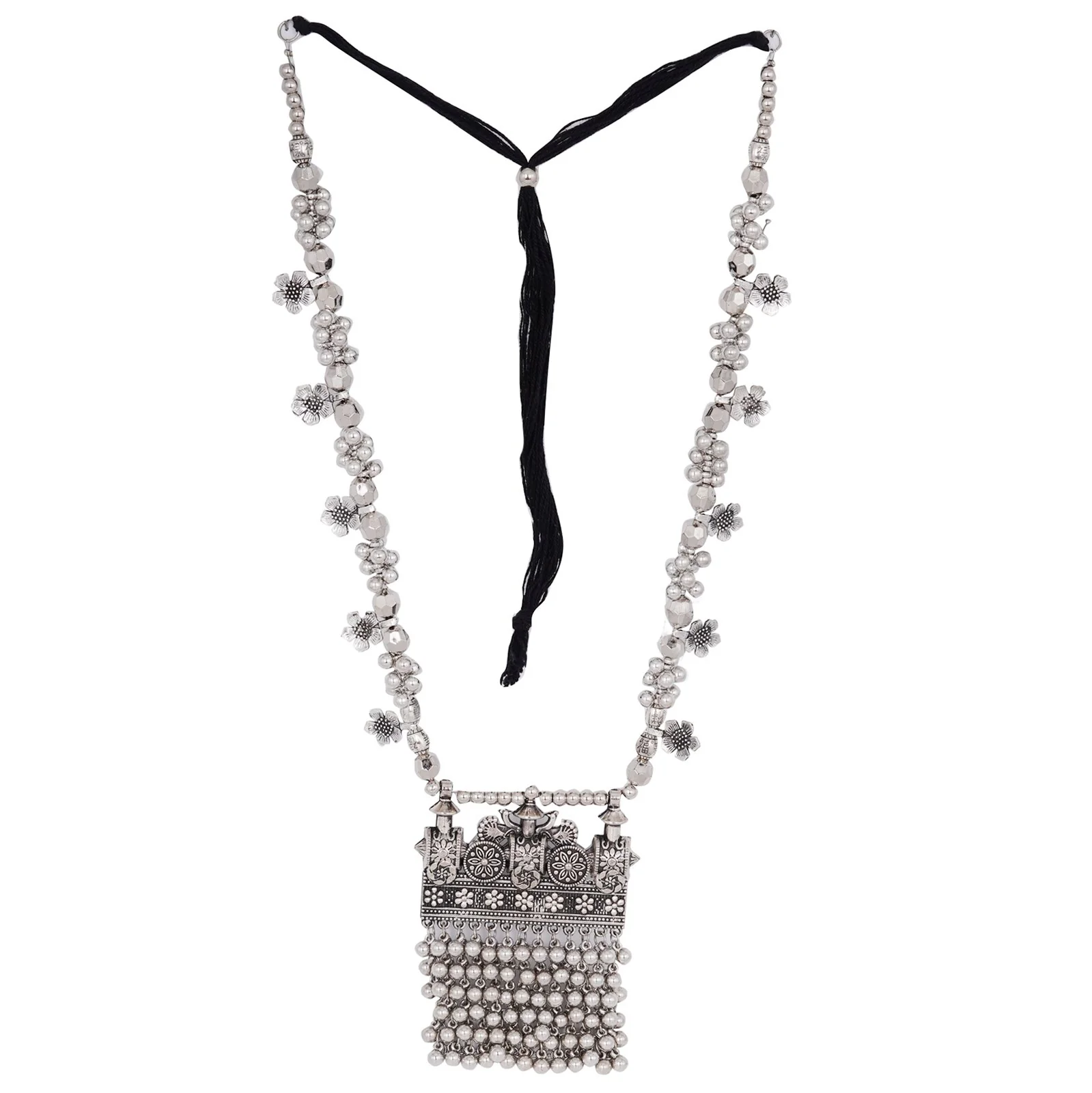 Teejh Lumbika Silver Oxidised Jewelry Gift Set - Image 2