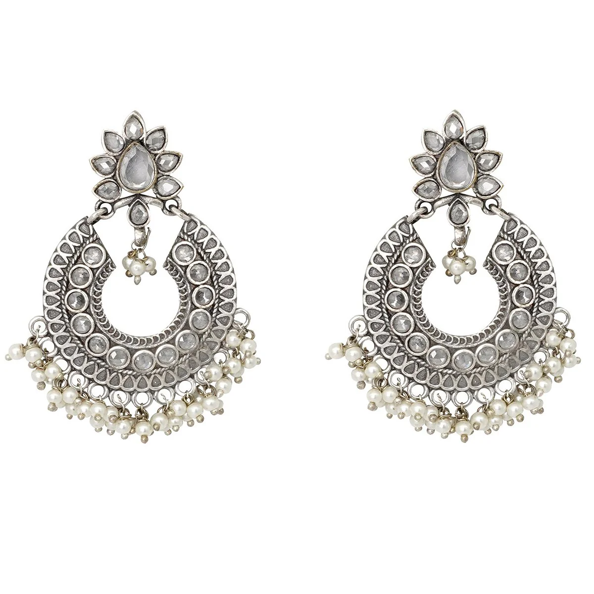 Teejh Madhuri Silver Oxidised Jewelry Gift Set - Image 4