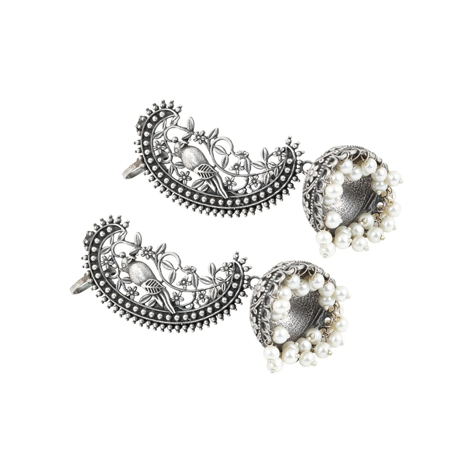 Teejh Maira silver oxidised earrings - Image 4