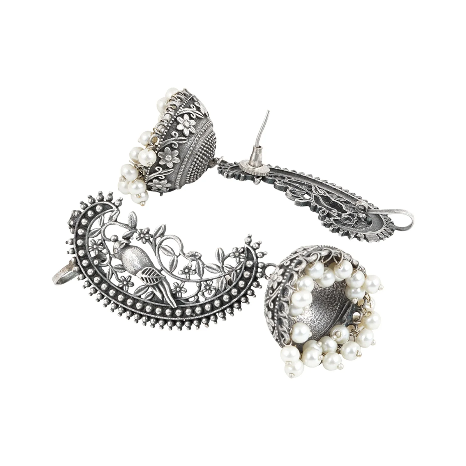 Teejh Maira silver oxidised earrings - Image 5