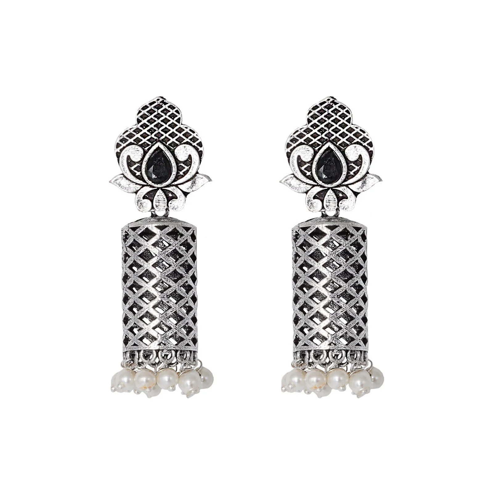Teejh Mangala Silver Oxidised Jewelry Gift Set - Image 4