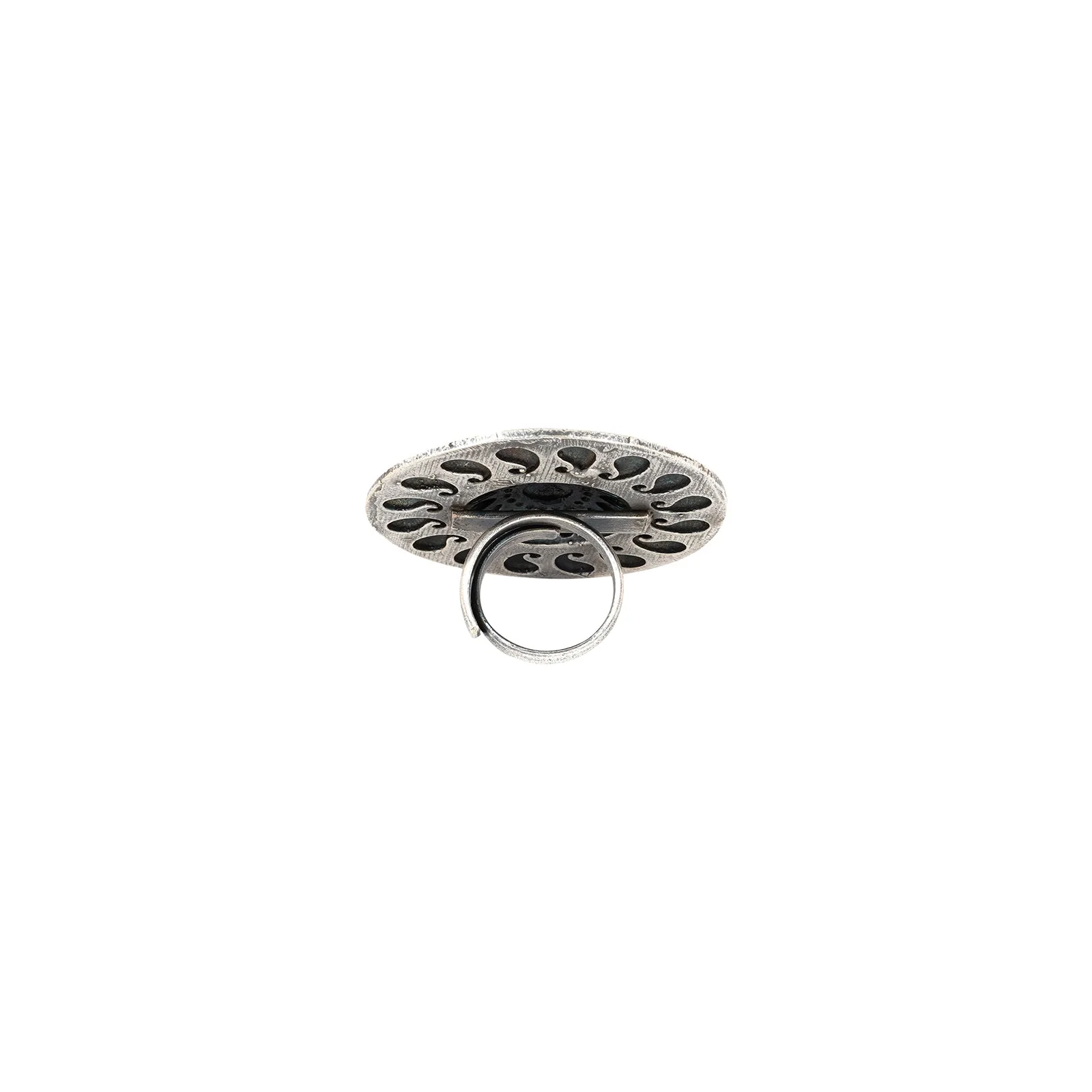 Teejh Manikya Silver Oxidised Ring - Image 5