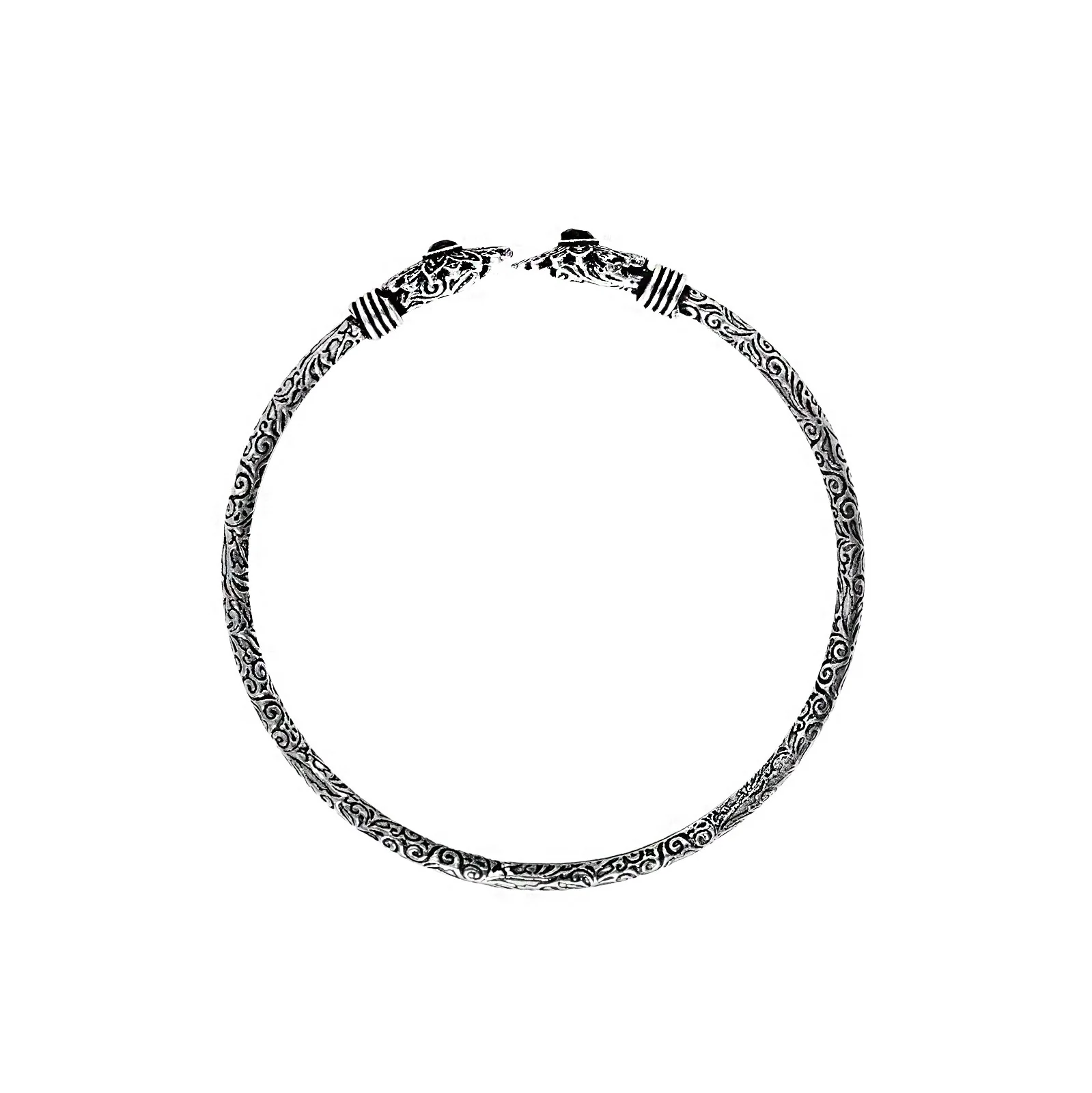 Teejh Manju Silver Oxidised Floral Bracelet - Image 5