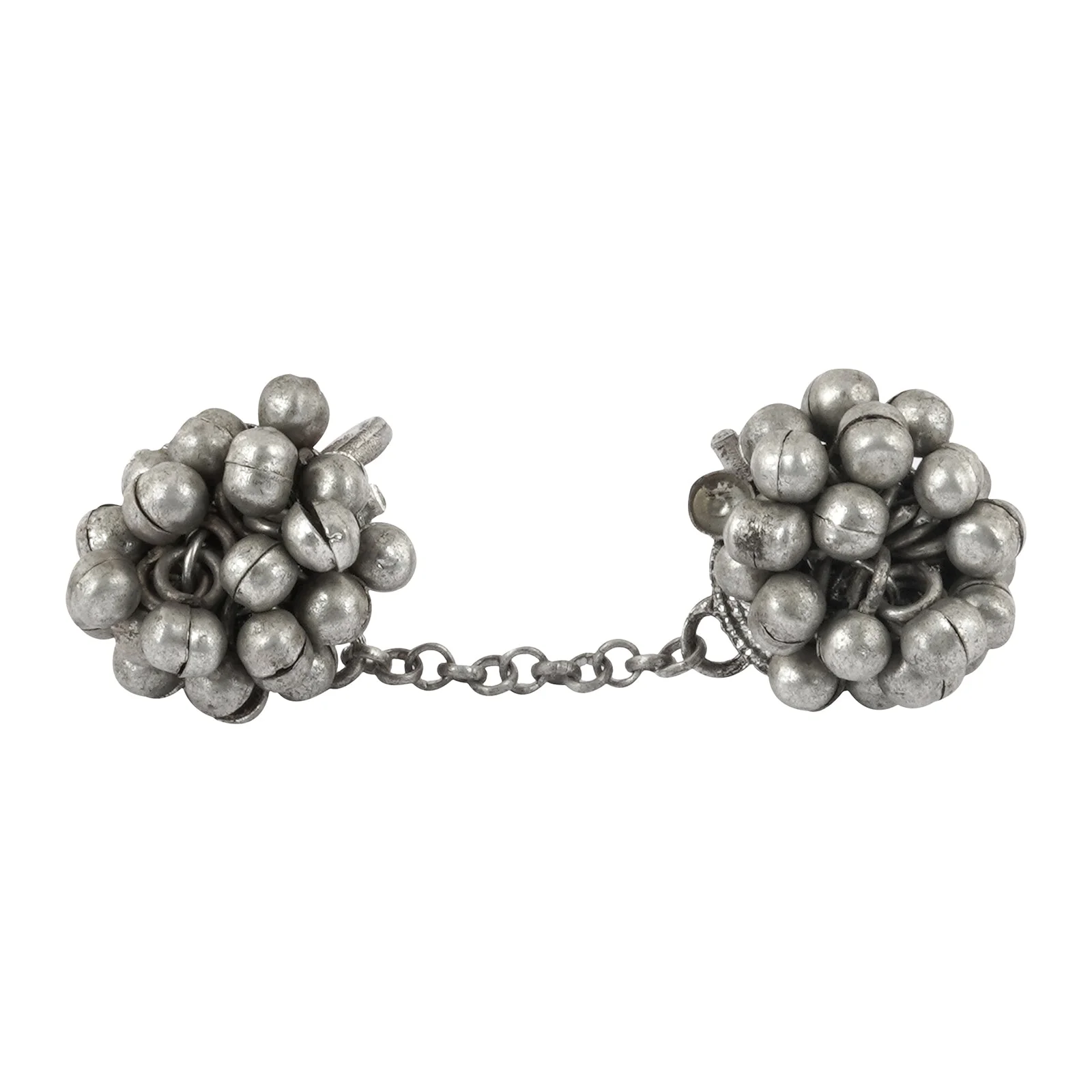 Teejh Mawra Silver Oxidised Ghungroo Ring - Image 3