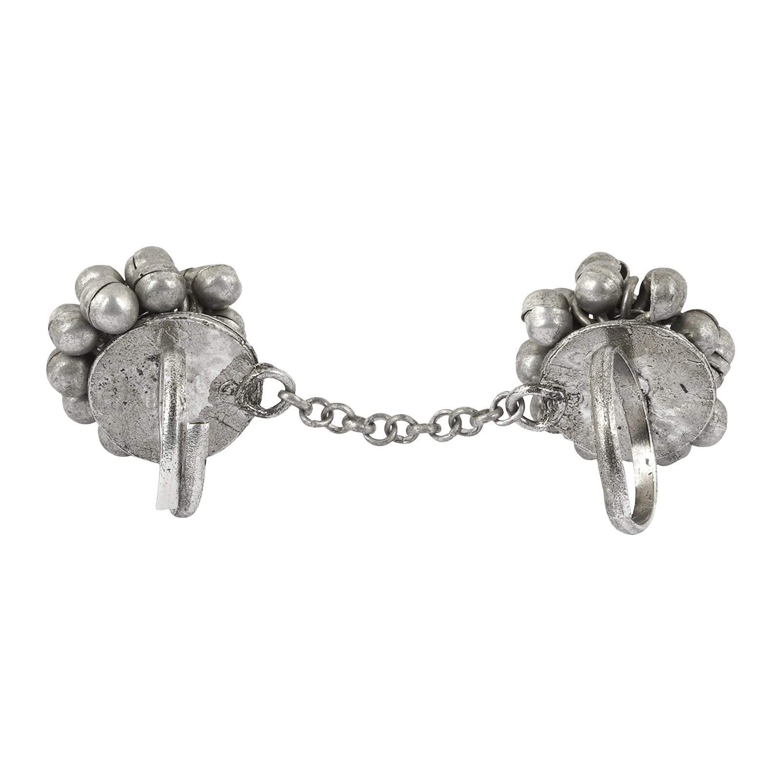 Teejh Mawra Silver Oxidised Ghungroo Ring - Image 5
