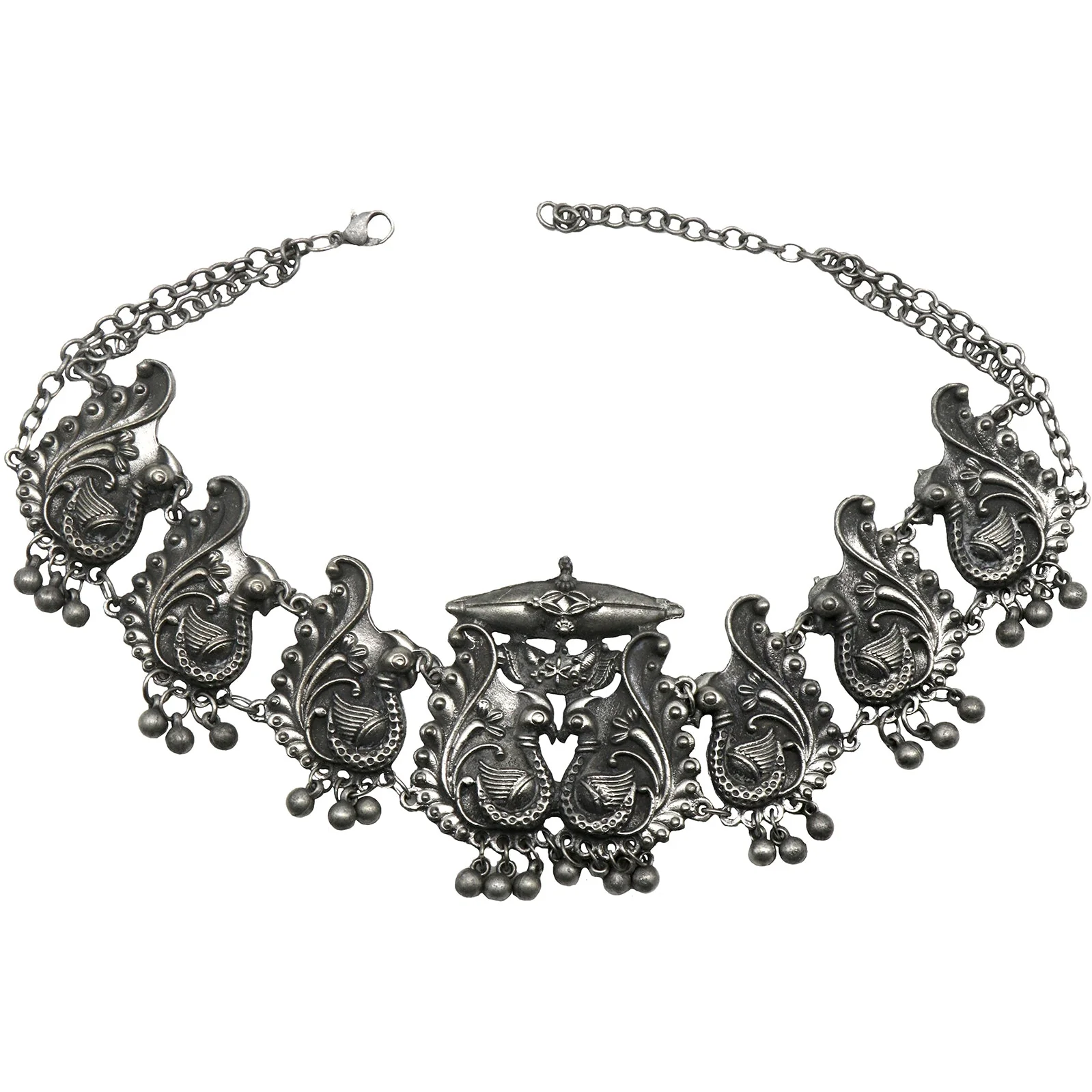 Teejh Mayurika Silver Oxidised Jewelry Gift Set - Image 4