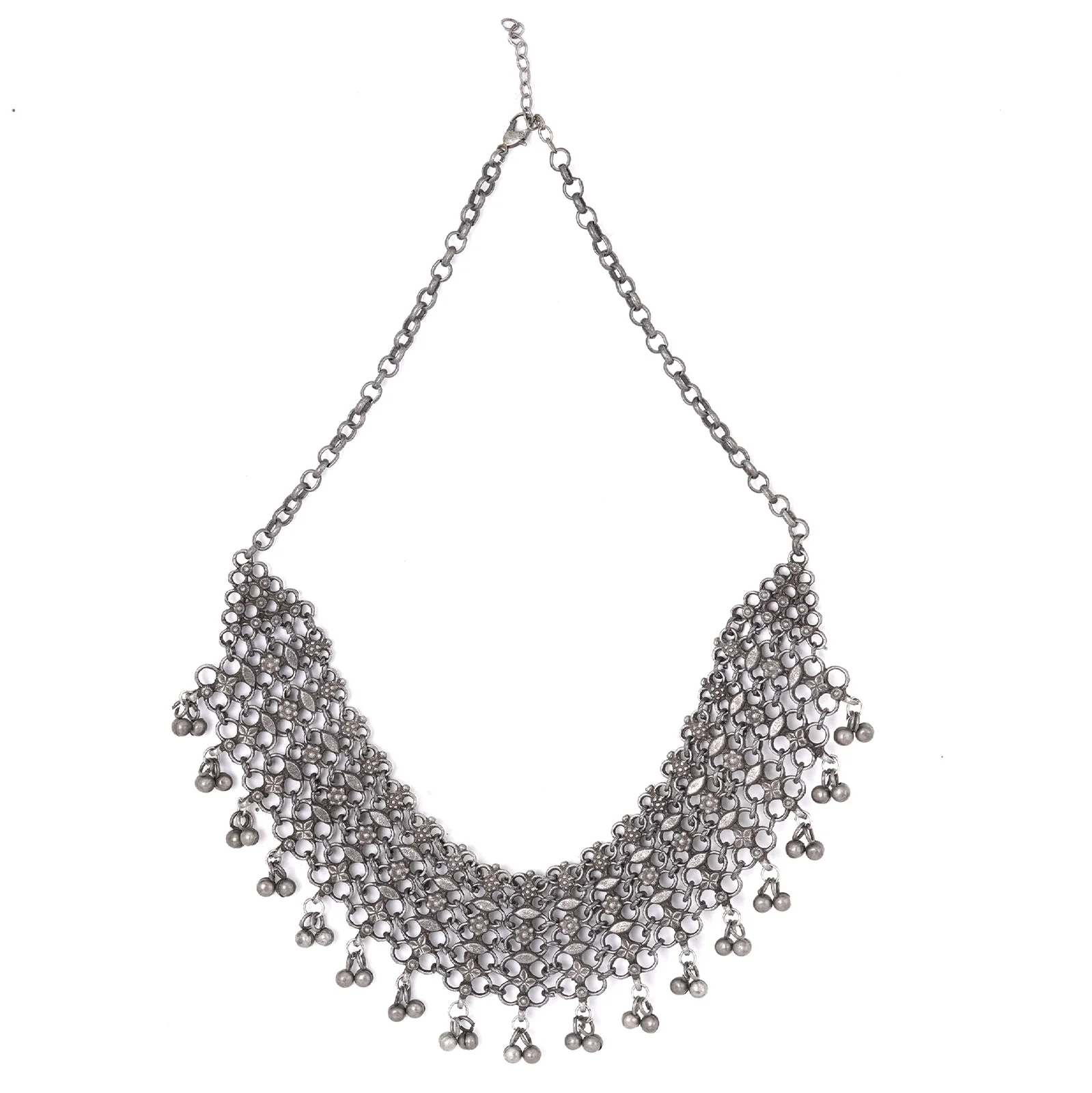 Teejh Meha Silver Oxidised Jewelry Gift Set - Image 2