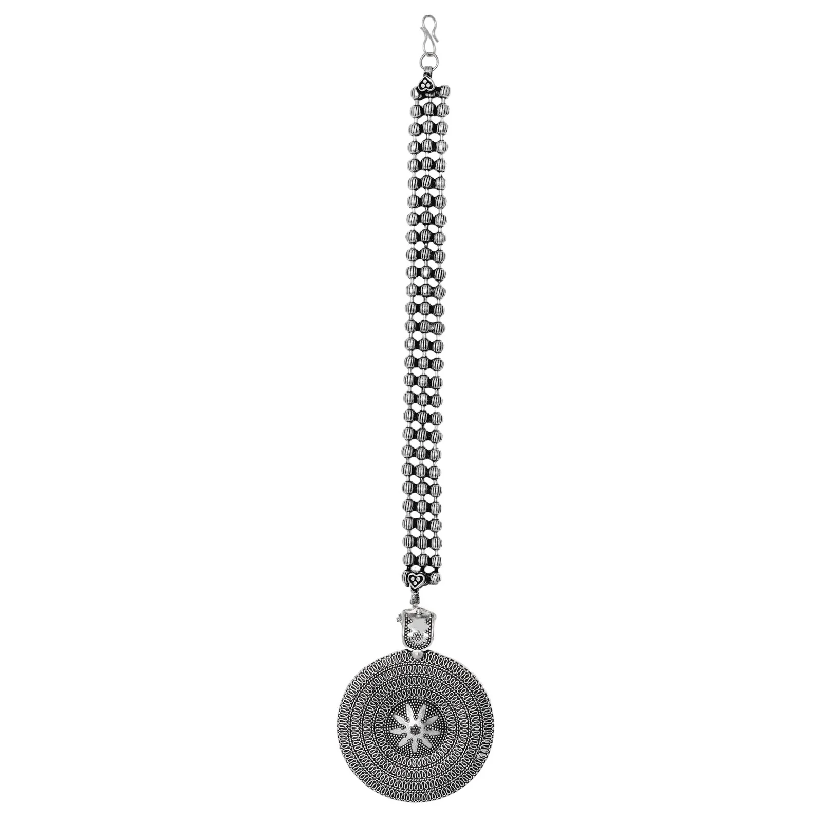 Teejh Miraya Silver Oxidised Maang Tika - Image 3