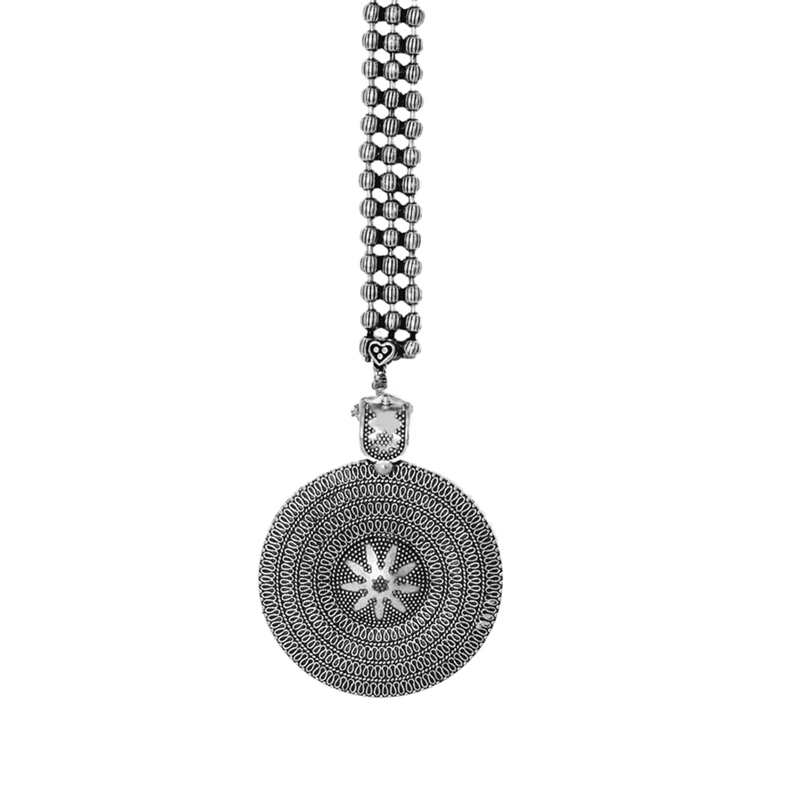 Teejh Miraya Silver Oxidised Maang Tika - Image 5