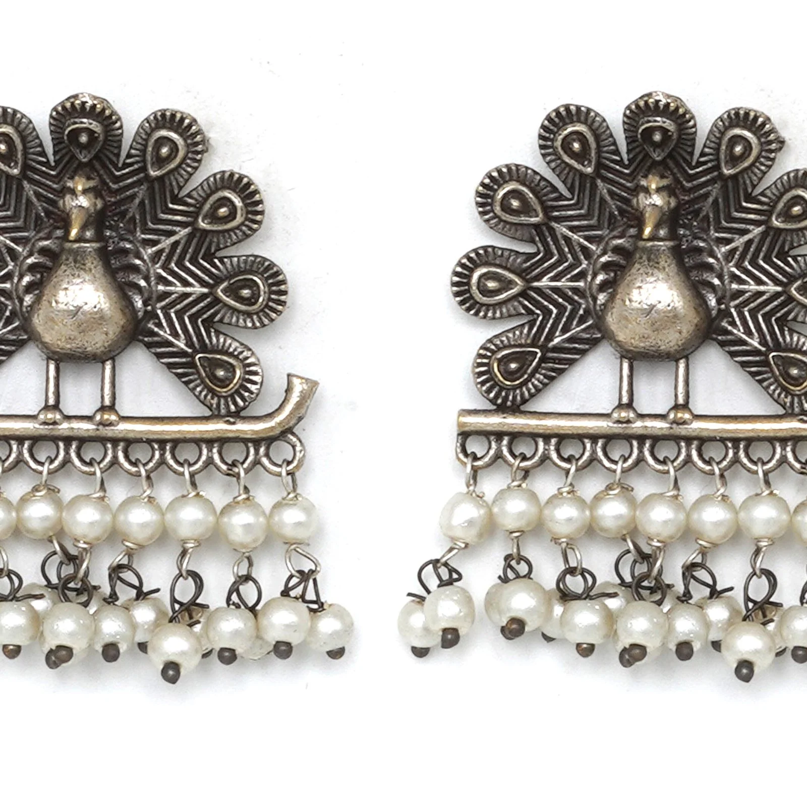 Teejh Morni Silver Oxidised Earrings - Image 3