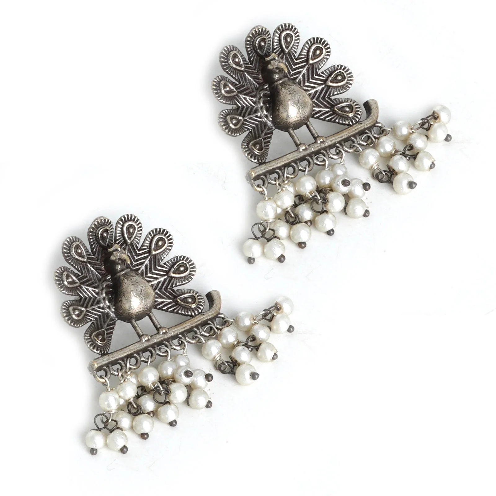 Teejh Morni Silver Oxidised Earrings - Image 4
