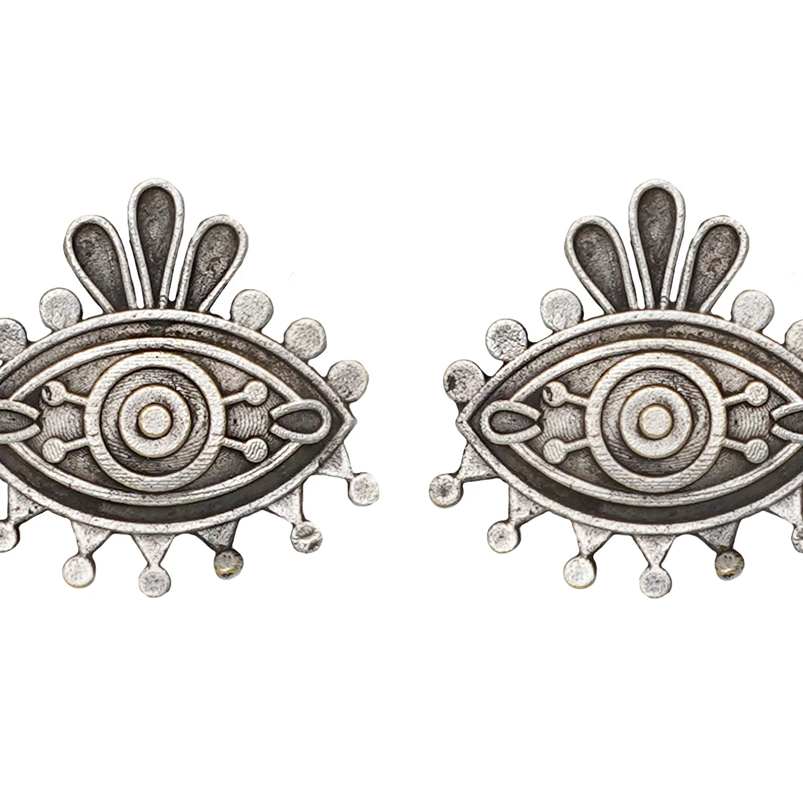 Teejh Naina Silver Oxidised Earring - Image 3